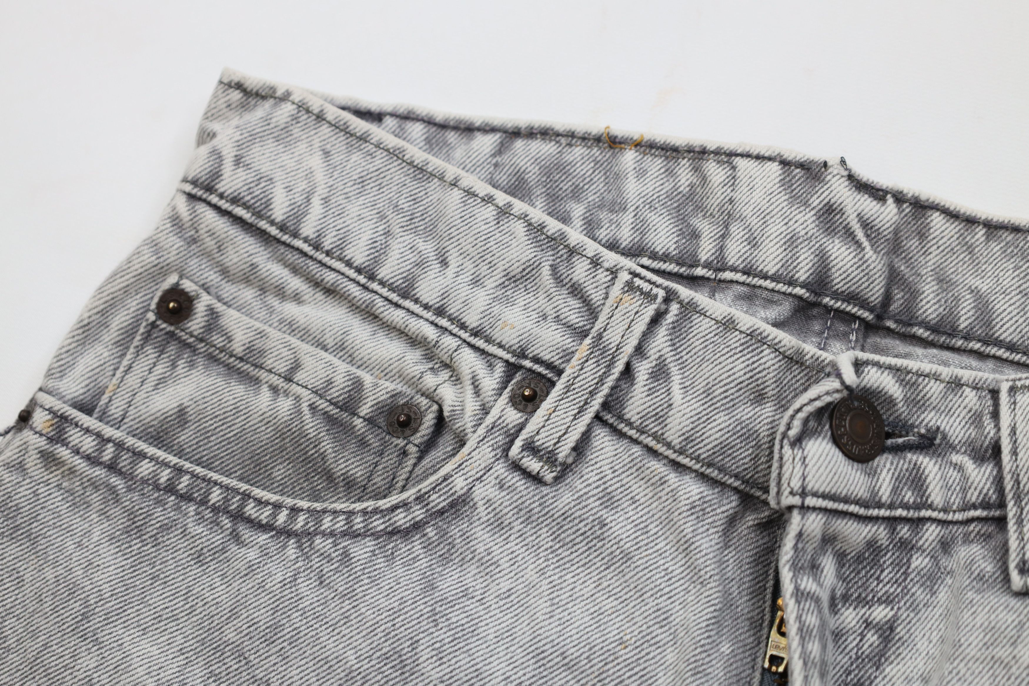 Levi's Vintage 80s Levis 506xx Wash Straight Leg Jeans Gray USA Size US 32 / EU 48 - 8 Thumbnail