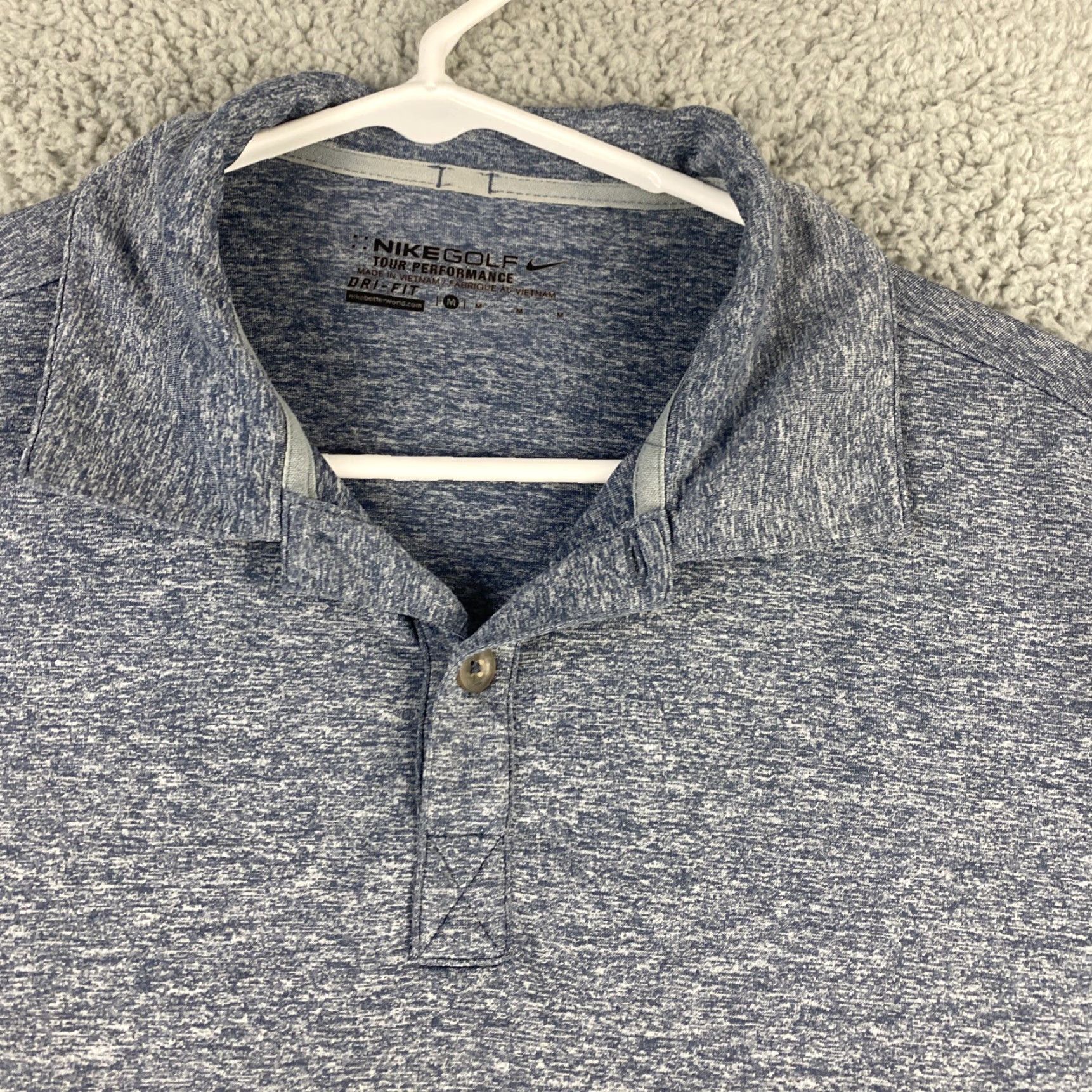 Nike Nike Dri Fit Men's Player Golf Polo Shirt Gray Size M Relaxed/ 38-12 Size US M / EU 48-50 / 2 - 3 Thumbnail