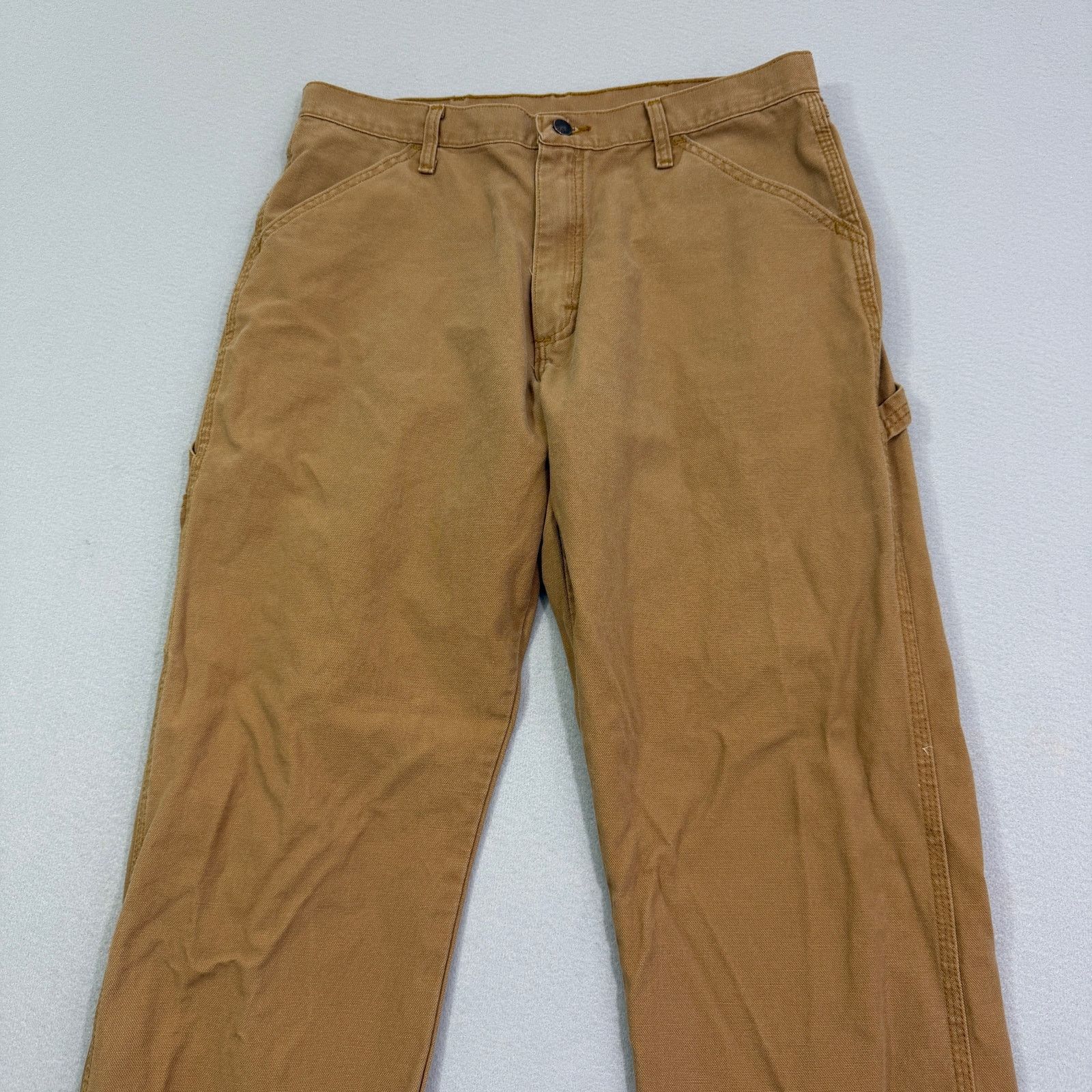 Vintage Vintage Rustler Carpenter Pants Mens 34x34 Canvas Workwear Size US 34 / EU 50 - 2 Thumbnail