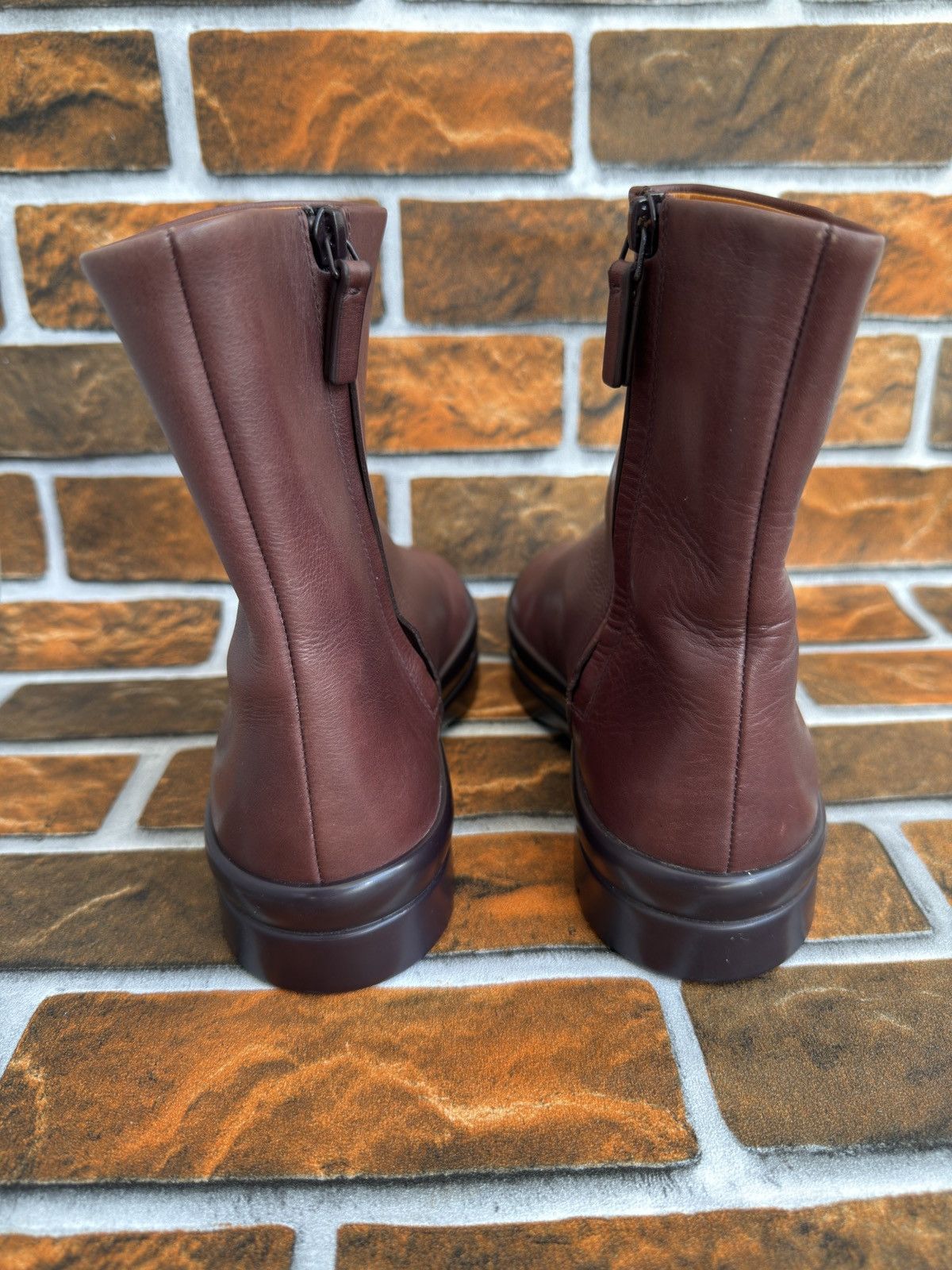 The Row Burgundy billie ankle boots Size US 7 / IT 37 - 11 Thumbnail