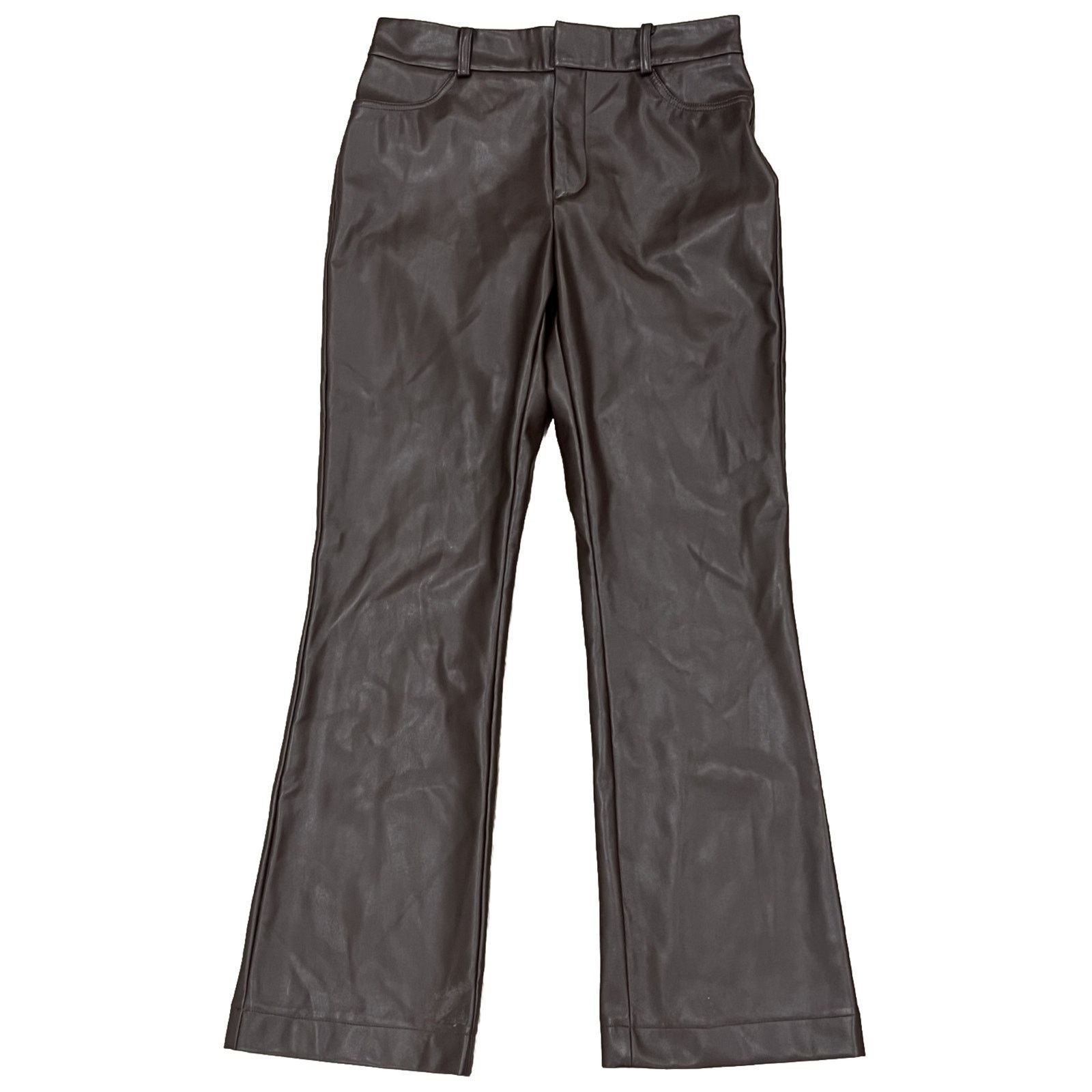 Leather Greylin Vegan Leather Brown Pants Women’s Streetwear City Size 28" / US 6 / IT 42 - 1 Thumbnail