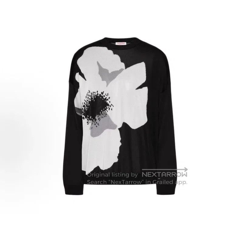 Valentino Valentino Floral print crewneck loose sweater Size US M / EU 48-50 / 2 - 1 Thumbnail
