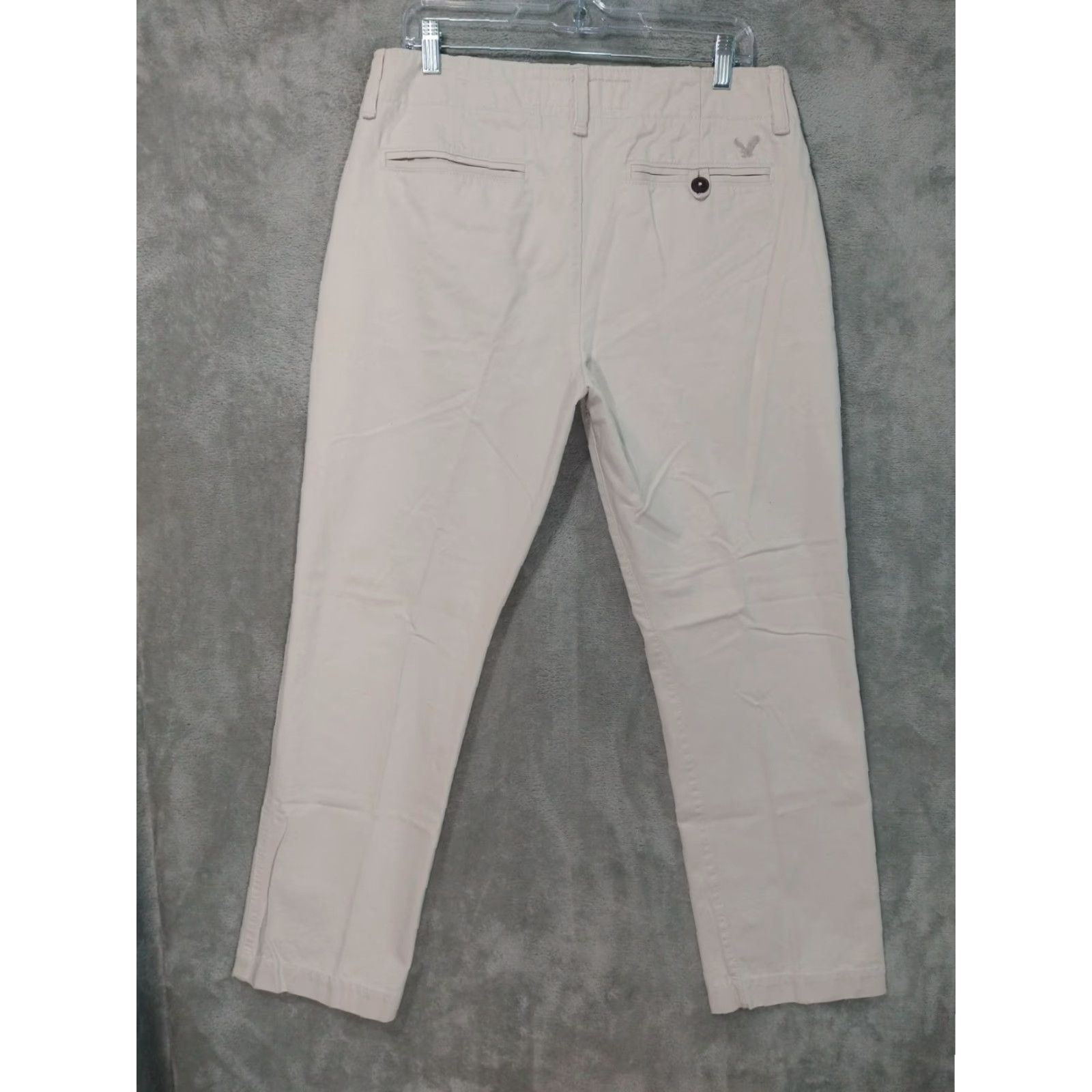 American Eagle Outfitters American Eagle Outfitters Pants Men 32x32 Cream Chino Original Straight Mid Rise Flat Front Casual Workwear College Preppy Shoes Mens Size US 33 - 2 Thumbnail