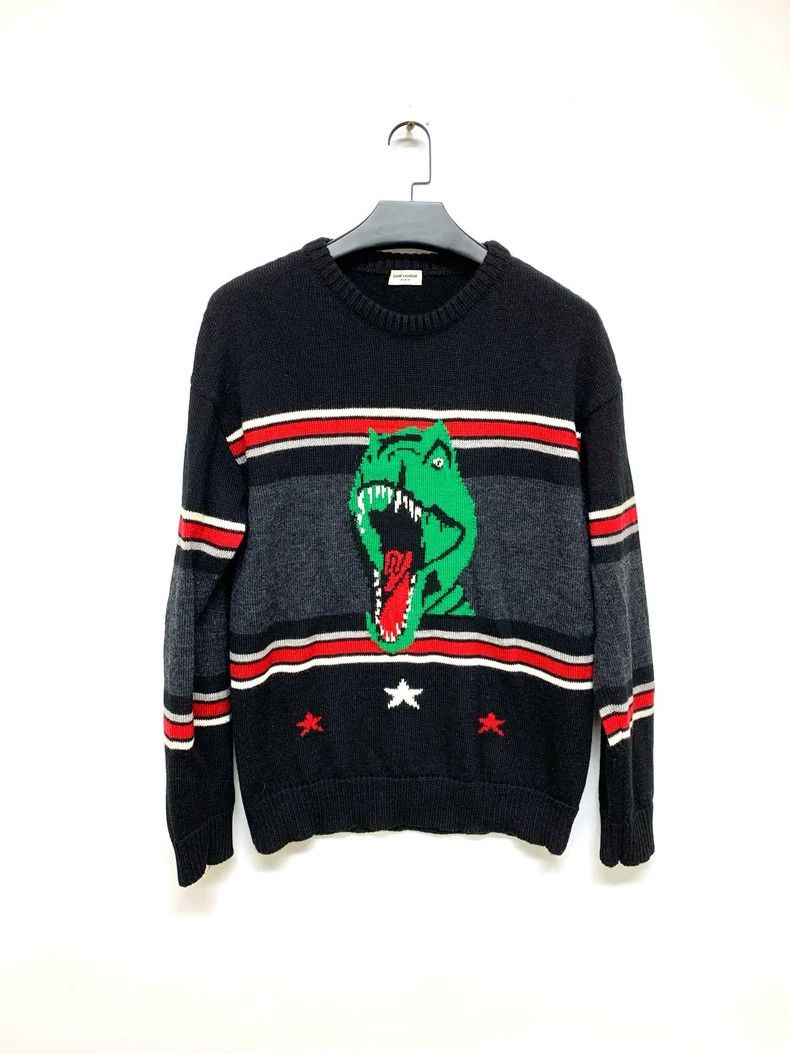 Saint Laurent Paris Saint Laurent Dinosaur Sweater 2504-Nextarrow Size US XL / EU 56 / 4 - 1 Thumbnail