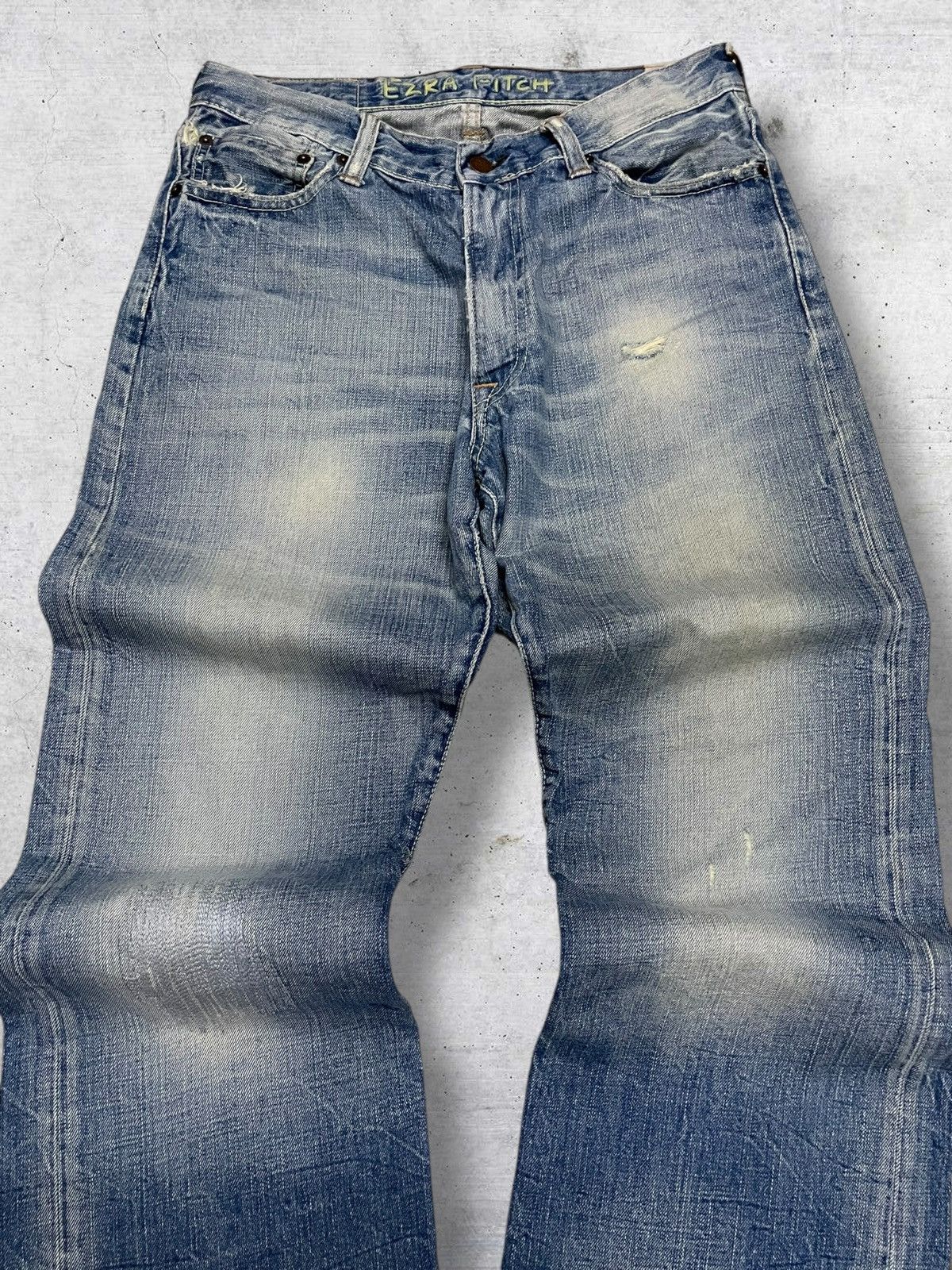semanticdesign VINTAGE EZRA FITCH RARE JAPAN DESIGNER 90S MUWASH DENIM Size US 30 / EU 46 - 4 Thumbnail