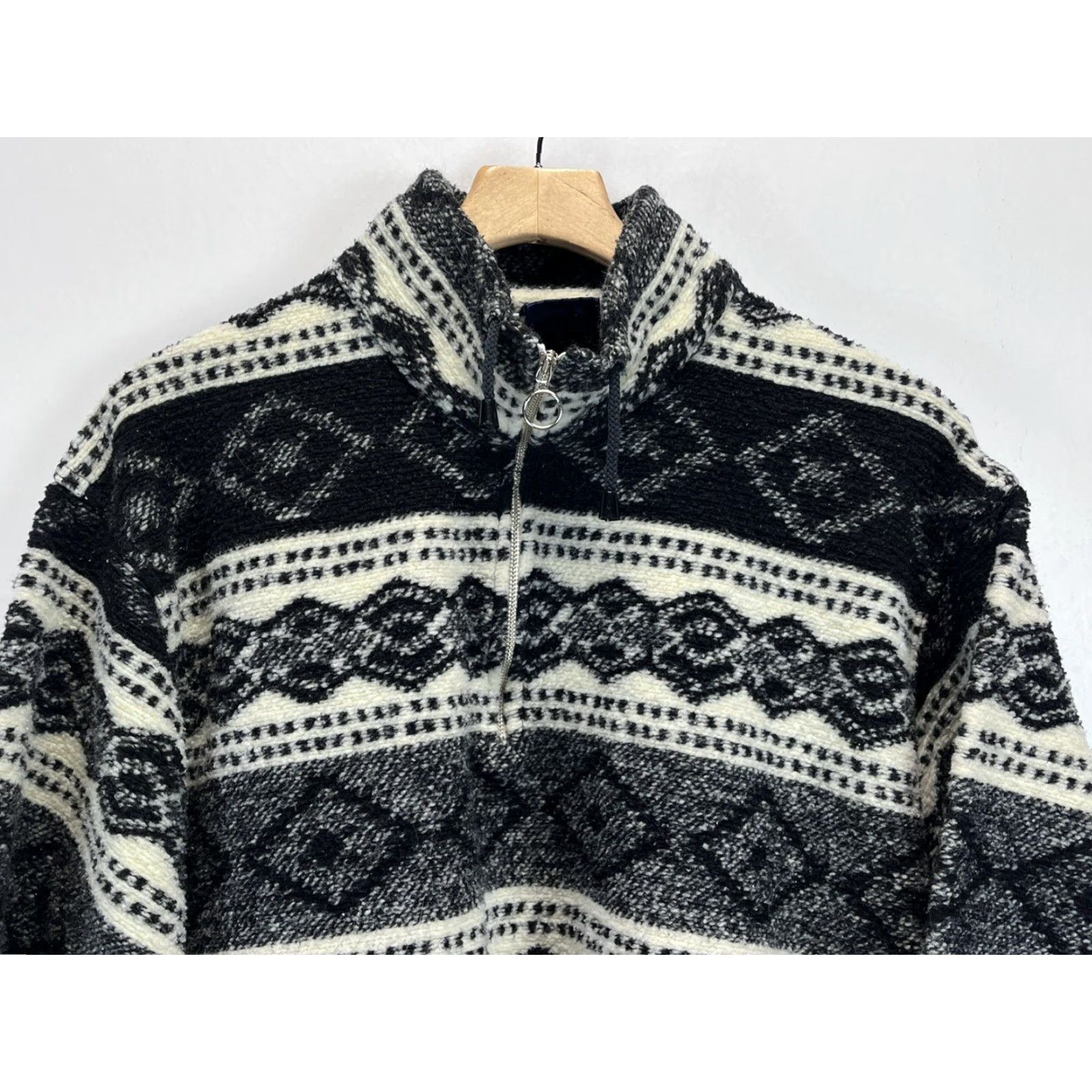 J Brand Vintage Rifle Brand Pullover Fleece Jacket Sz Large Mens Quarter Zip Aztec Y2K Size US L / EU 52-54 / 3 - 2 Thumbnail