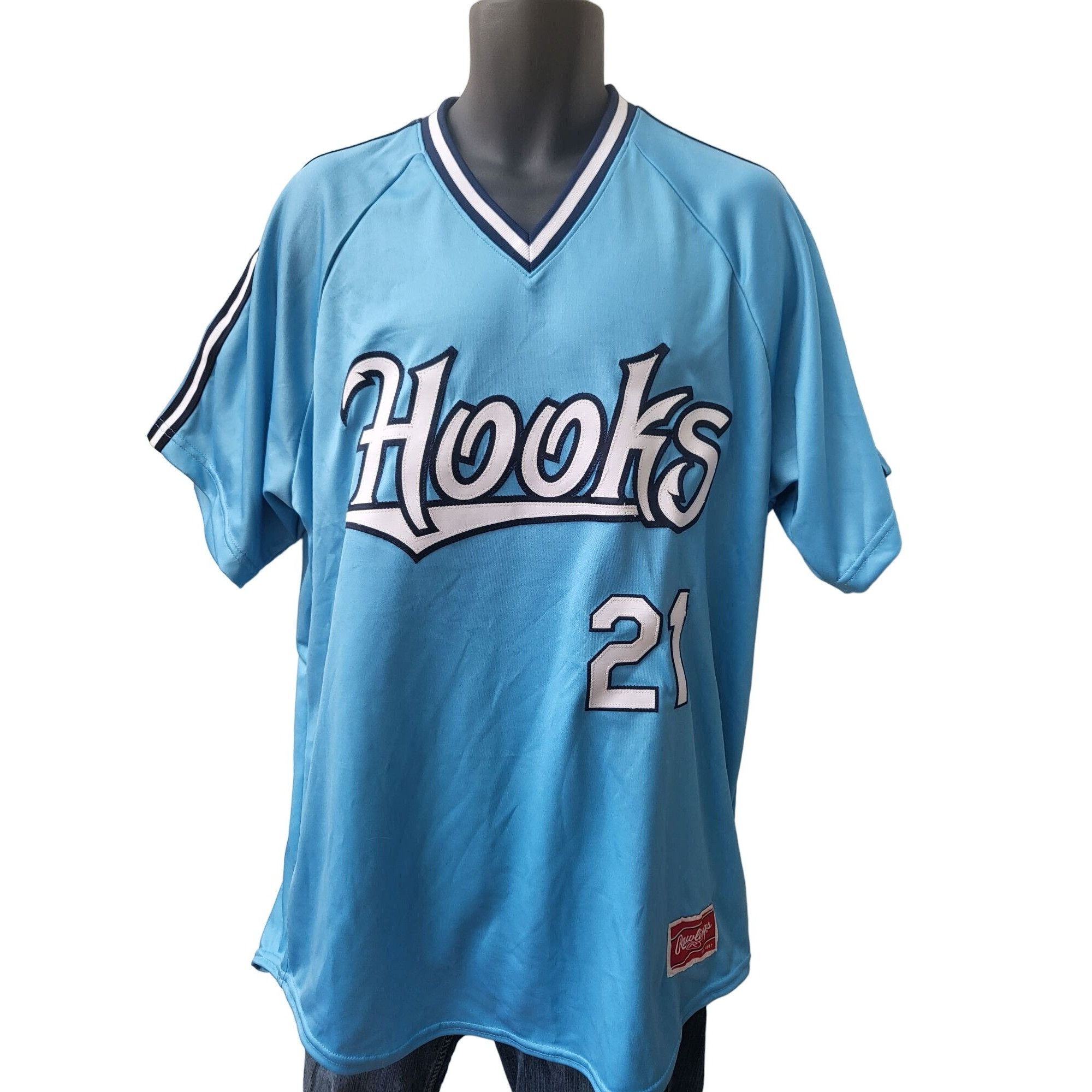 Streetwear Rawlings Minor League Baseball Jersey Men Sz 46 Hooks 21 Bra