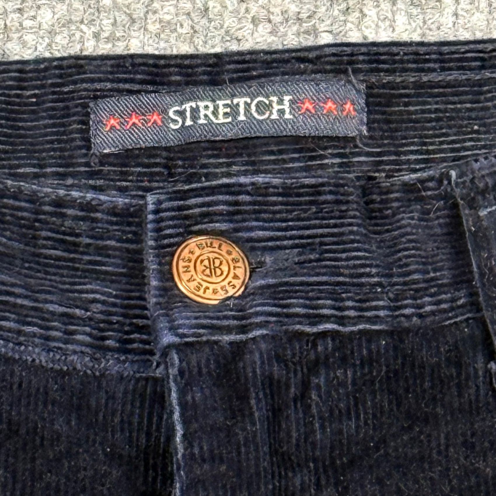 Bill Blass VINTAGE Bill Blass Jeans Straight Leg Corduroy 8 Navy Blue Women 5-Pocket Stretch Fall Winter 80s 90s Y2K Size 30" / US 8 / IT 44 - 4 Thumbnail