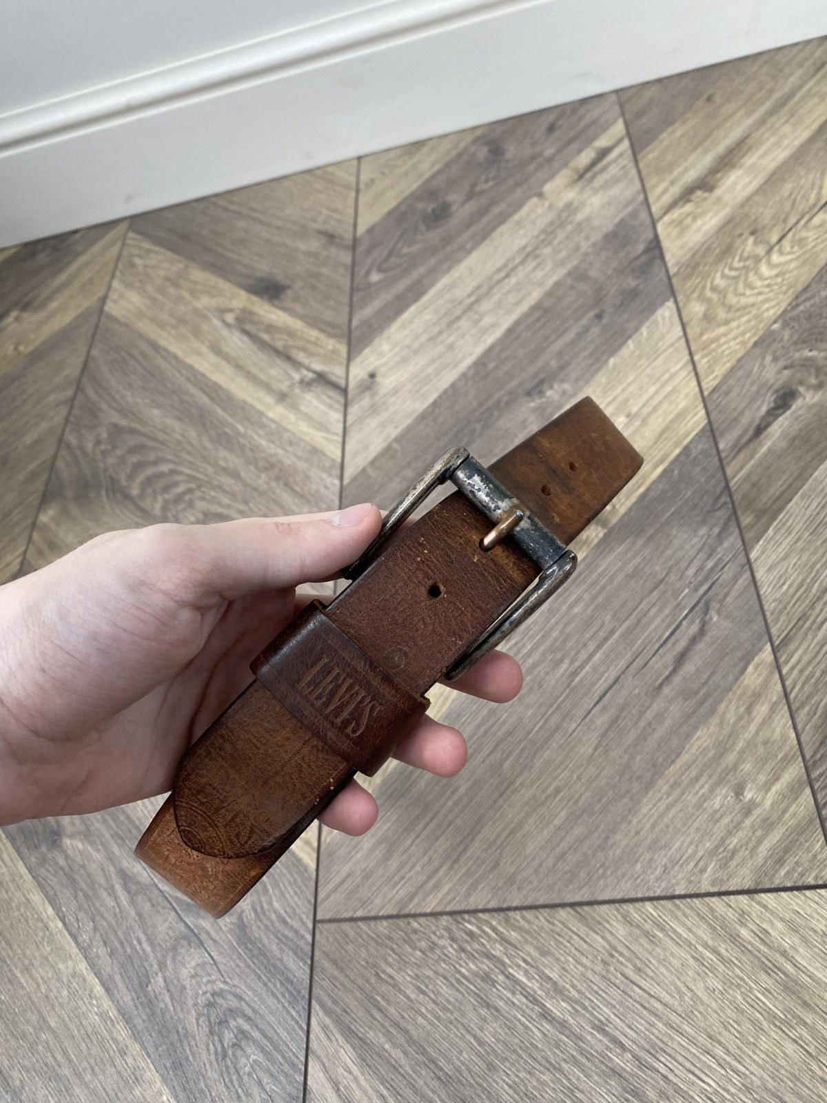 Levi's Vintage Levi’s Leather Belt Size ONE SIZE - 5 Thumbnail