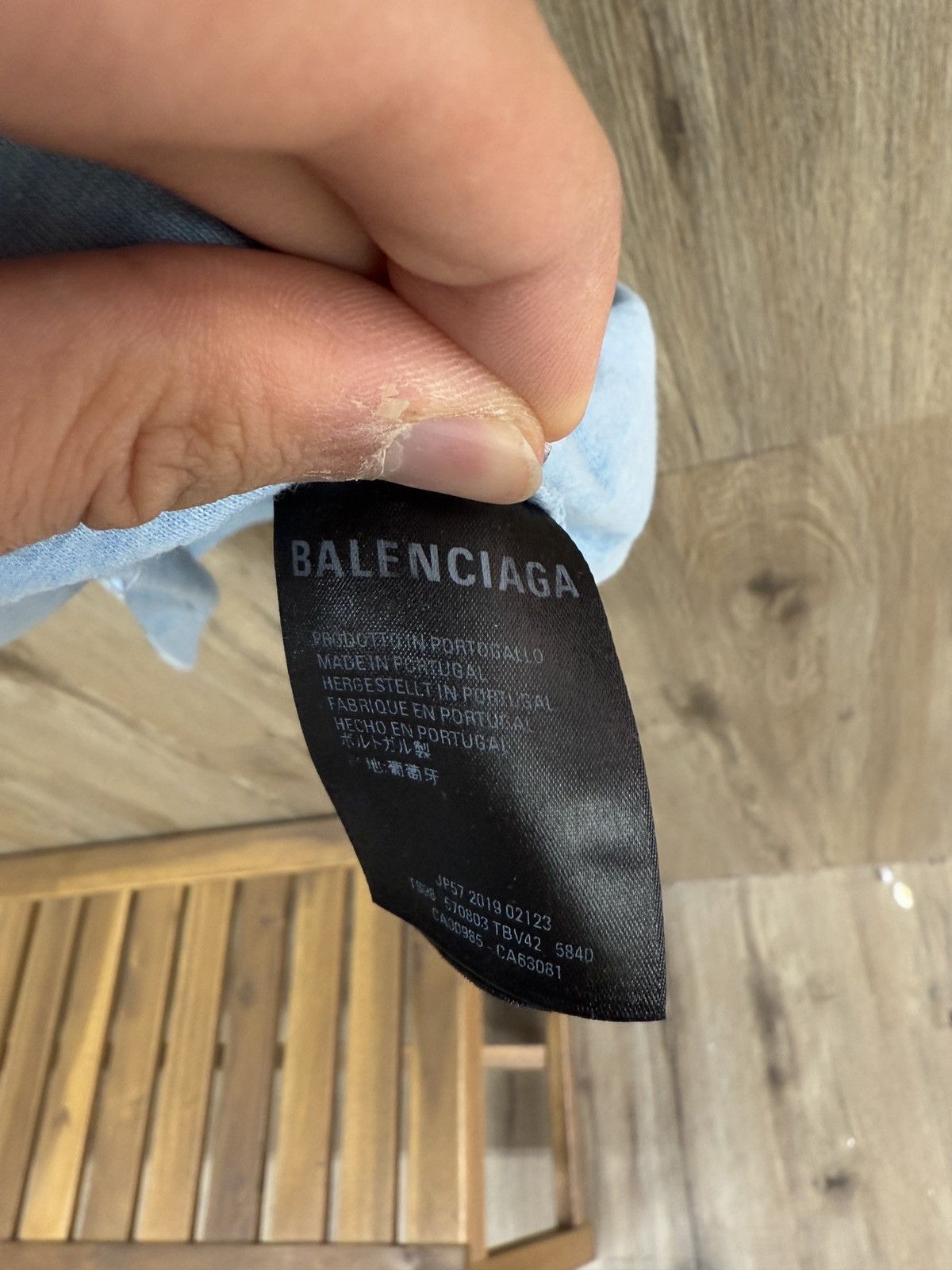 Balenciaga Balenciaga Blue Short Sleeve Size US S / EU 44-46 / 1 - 12 Thumbnail