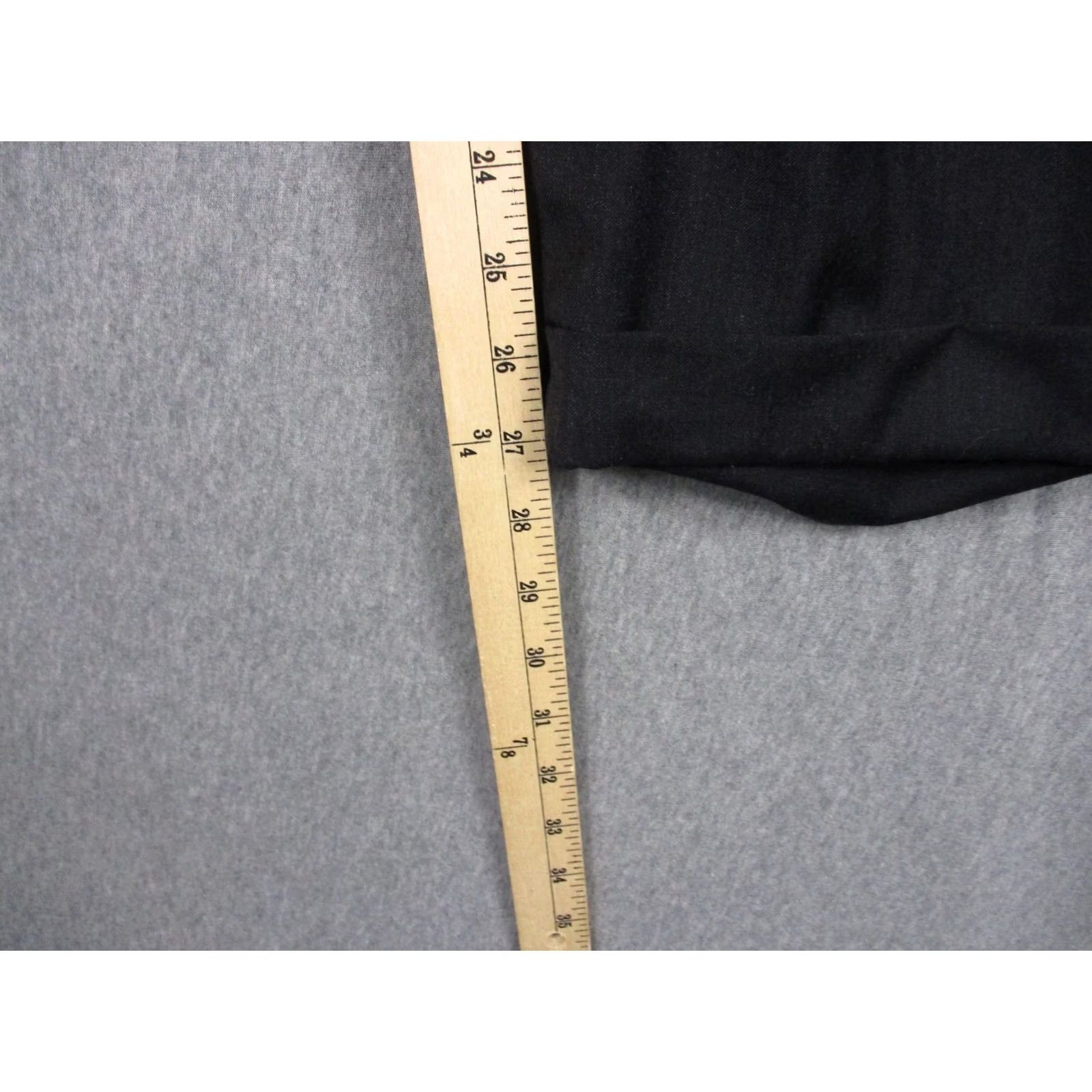 Vintage Samuelsohn Pants Mens 40x28 Gray Wool Flat Front Straight Dress Slacks Business Size US 40 / EU 56 - 7 Thumbnail