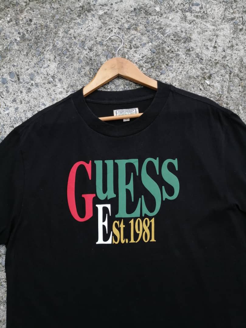 Guess × Vintage Vintage Guess Spellout Tee Size US M / EU 48-50 / 2 - 2 Thumbnail
