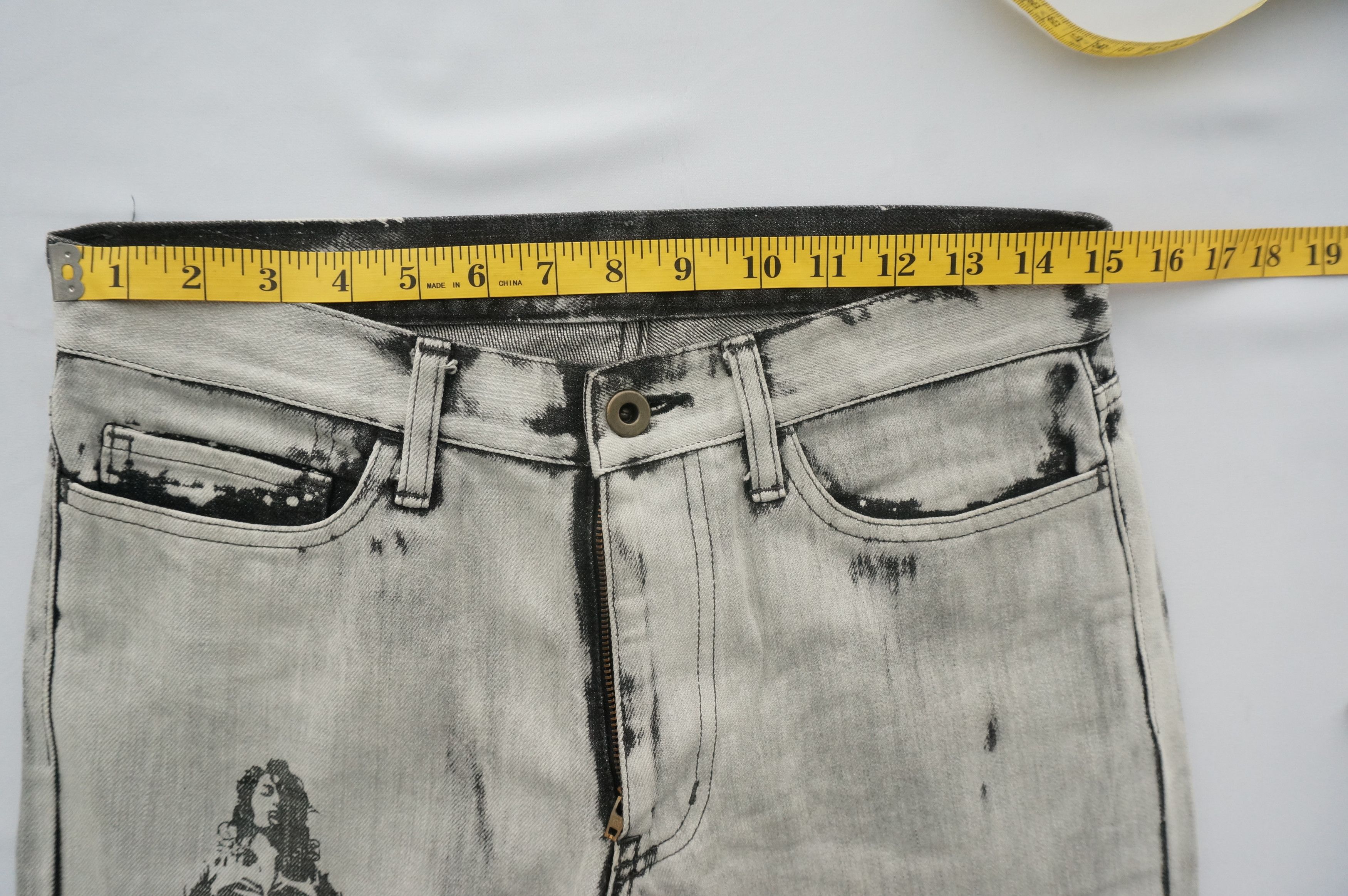 Vintage 🔥Dope Japan EDGE RUPERT Flared Acid Wash Vintage Jeans Size US 29 - 6 Thumbnail