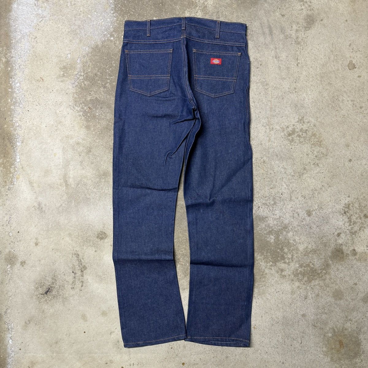 Vintage Dickies Raw Denim Bootcut Flare Jeans Size US 34 / EU 50 - 2 Thumbnail