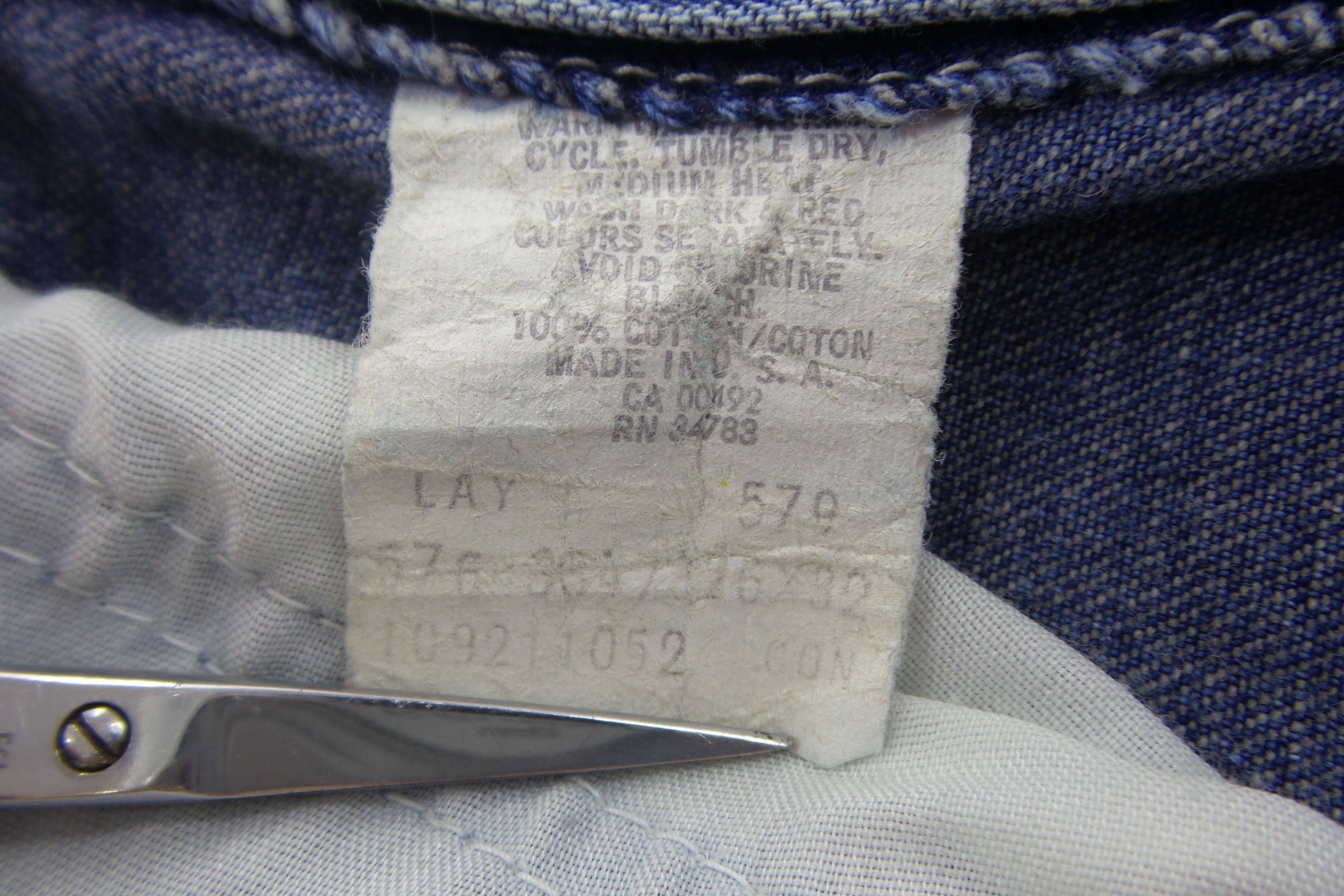 Lee × Vintage VINTAGE Lee '42 Talon Zipper' Carpenter Jeans W24xL41 Size US 26 / EU 42 - 4 Thumbnail