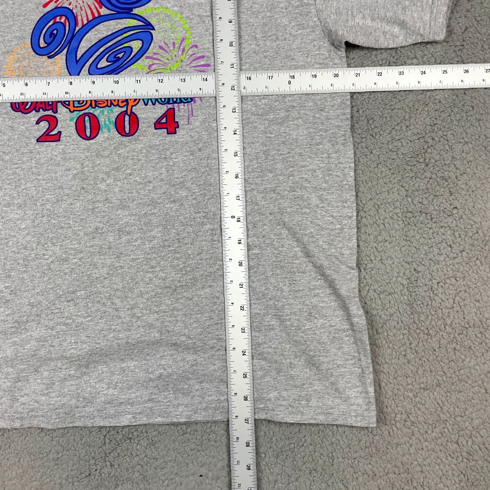Disney Disney T-shirt Men Adult Large Gray Mickey Mouse Walt Disney World Theme Logo Crew Neck Short Sleeve Shirt Size US L / EU 52-54 / 3 - 7 Thumbnail