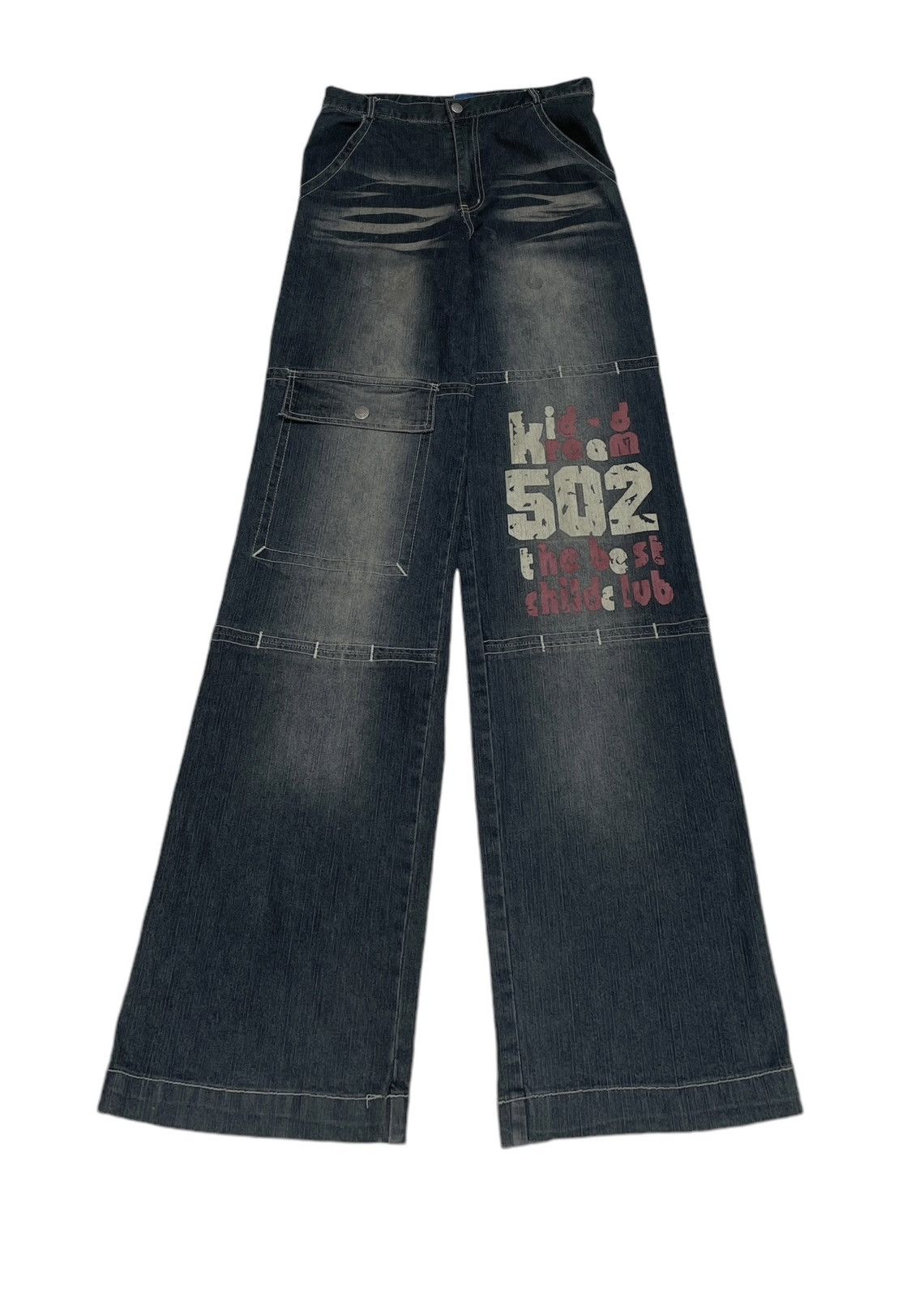 14th Addiction × Japanese Brand × Le Grande Bleu (L.G.B.) Rare Design Vintage Japanese Brand Jordon Baggy Jeans 2000s Size US 31 - 1 Thumbnail