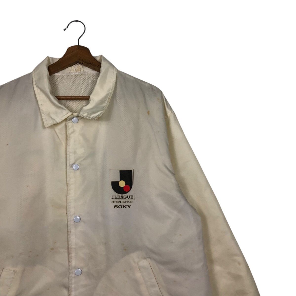 Japanese Brand Vintage 1994 J.League Sony Big Logo Sportswear Issey Miyake Size US M / EU 48-50 / 2 - 8 Thumbnail