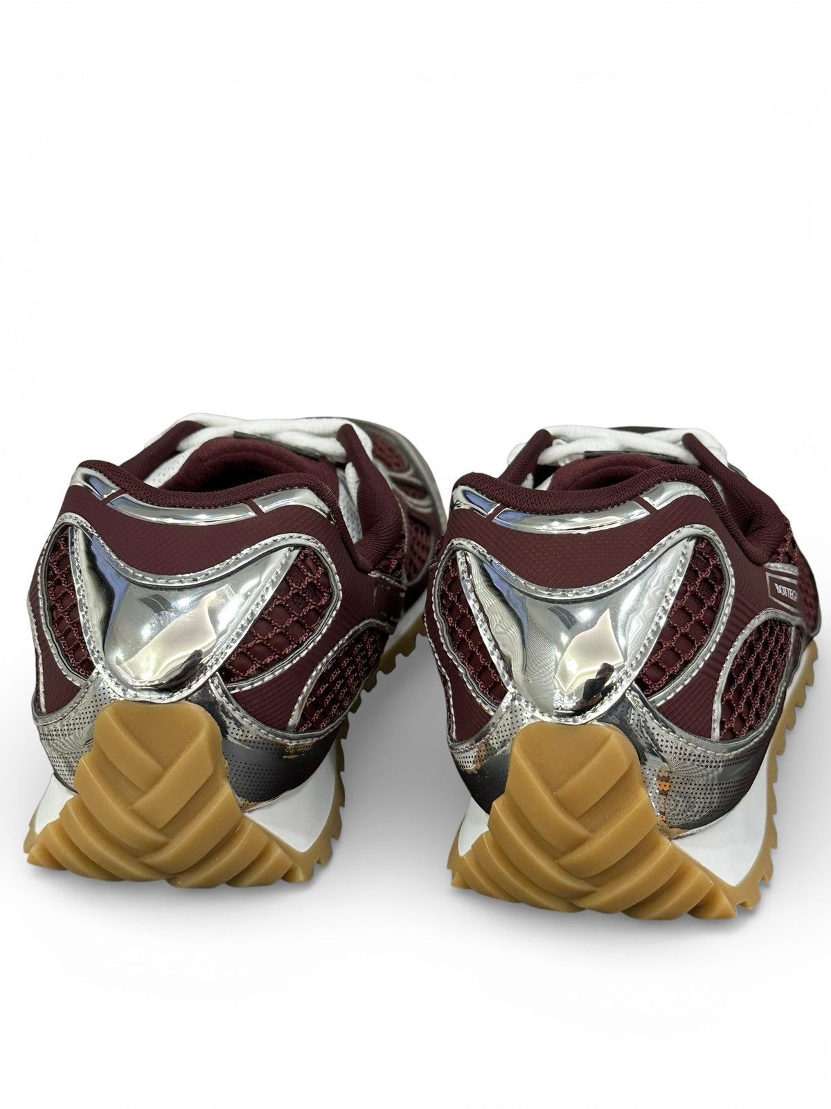 Bottega Veneta Bottega Burgundy Silver Orbits Sneakers Size US 11 / EU 44 - 6 Thumbnail