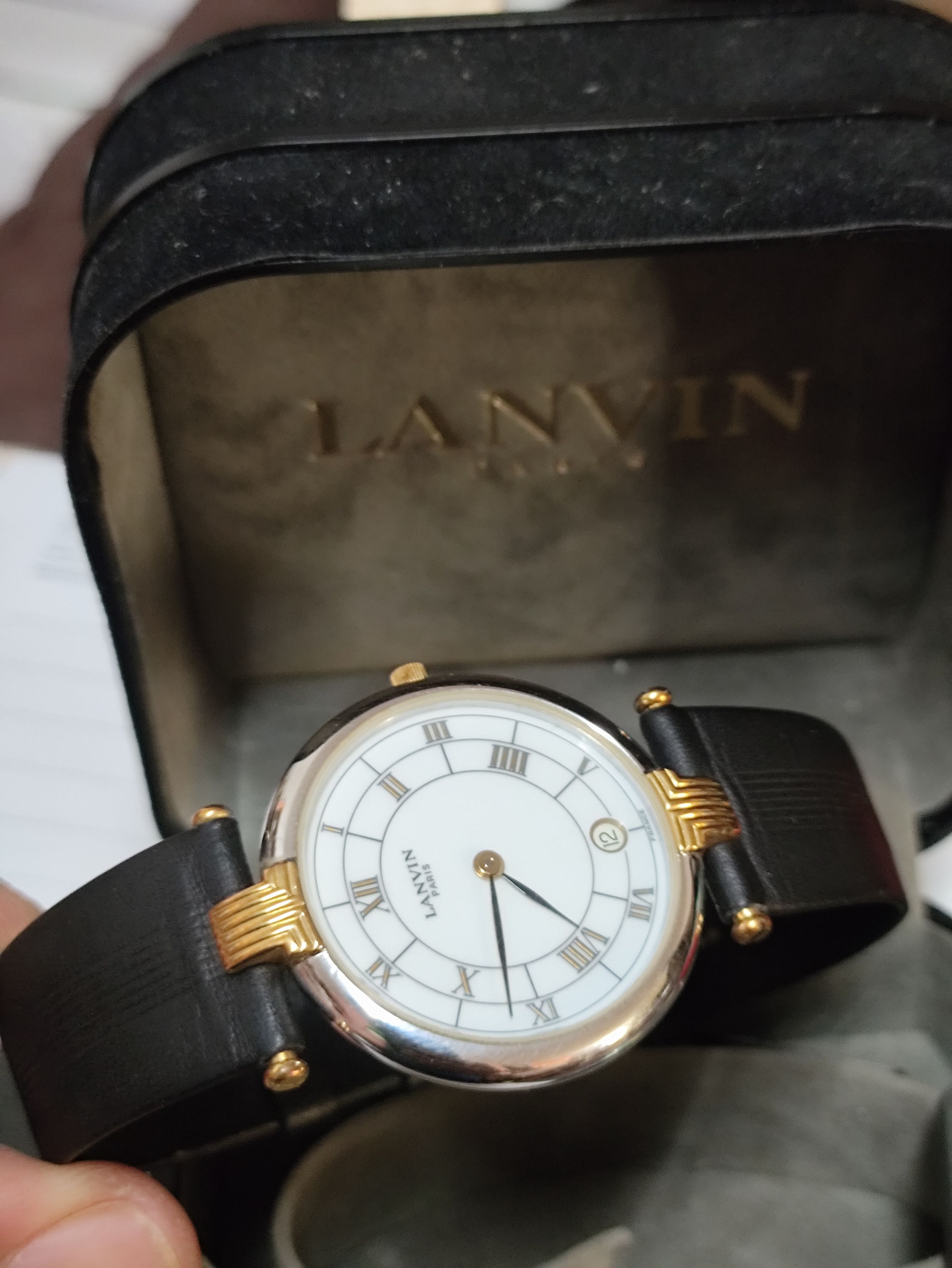 Lanvin Luxury Vintage LANVIN PARIS Watch (SWISS ENGINE QUARTZ) Size ONE SIZE - 3 Thumbnail