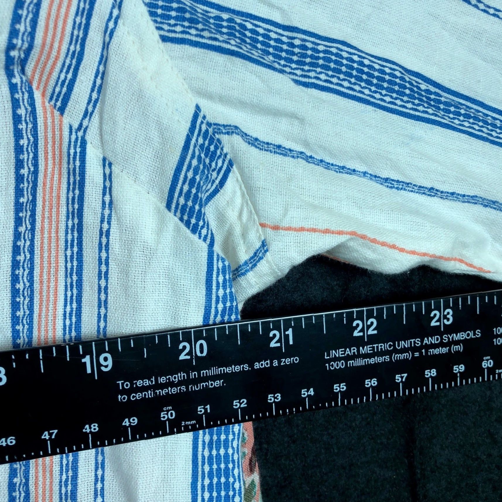 Vintage Lola P Womens Blouse White Multi Striped Floral Button Down Collared XL Size XL / US 12-14 / IT 48-50 - 7 Thumbnail