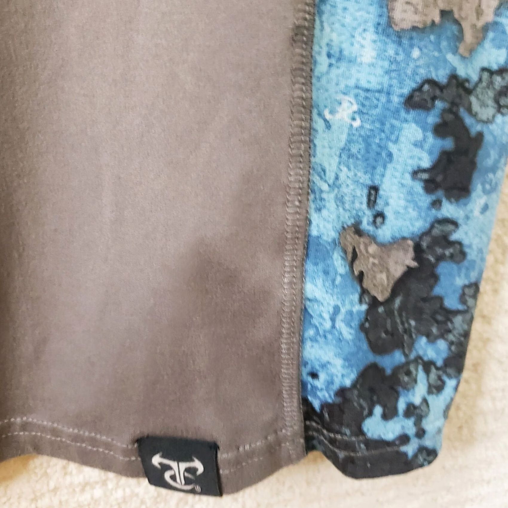 Vintage TrueTimber T-Shirt Hooded Sun Protection Long Sleeve Mens XL Gray Blue Camo Sleeves Size US XL / EU 56 / 4 - 7 Thumbnail