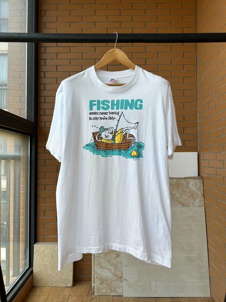 Vintage Vintage Tee 90s Fishing 2505-Nextarrow Size US XL / EU 56 / 4 - 1 Thumbnail