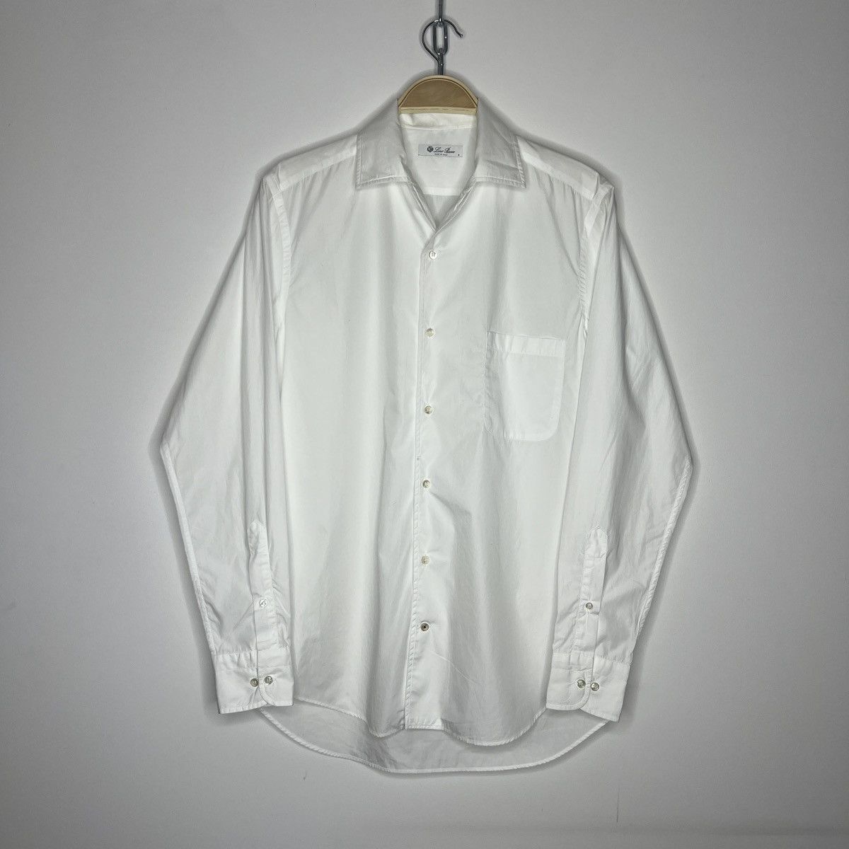 Loro Piana Loro Piana Shirt Button Up White Classic Luxury Basic Size US M / EU 48-50 / 2 - 1 Thumbnail