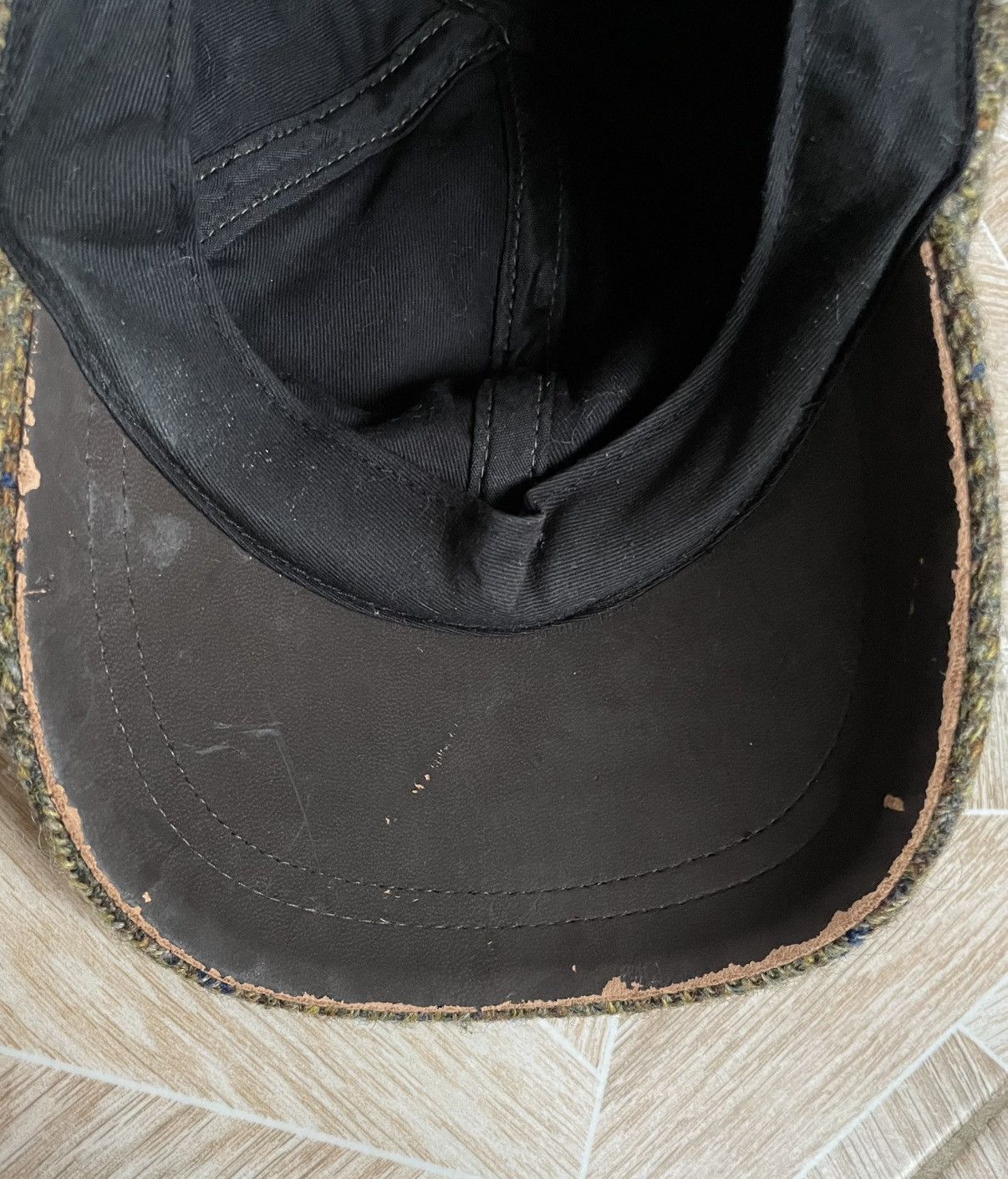 Harris Tweed × Vintage Vintage Classic 90s Retro New Pure Wool Harris Tweed Cap Size ONE SIZE - 9 Thumbnail