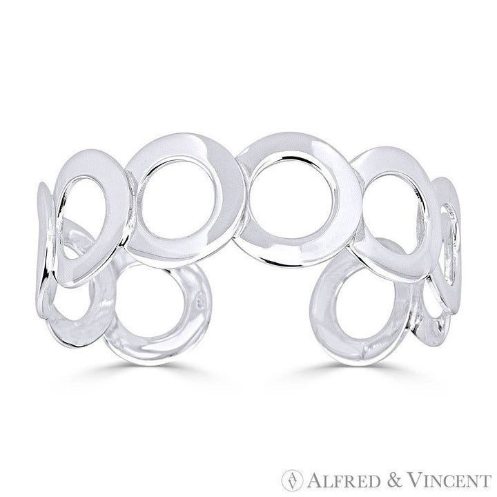 Other 19mm Multi-Circle Adjustable Open Cuff Wide Bangle Size ONE SIZE - 1 Preview