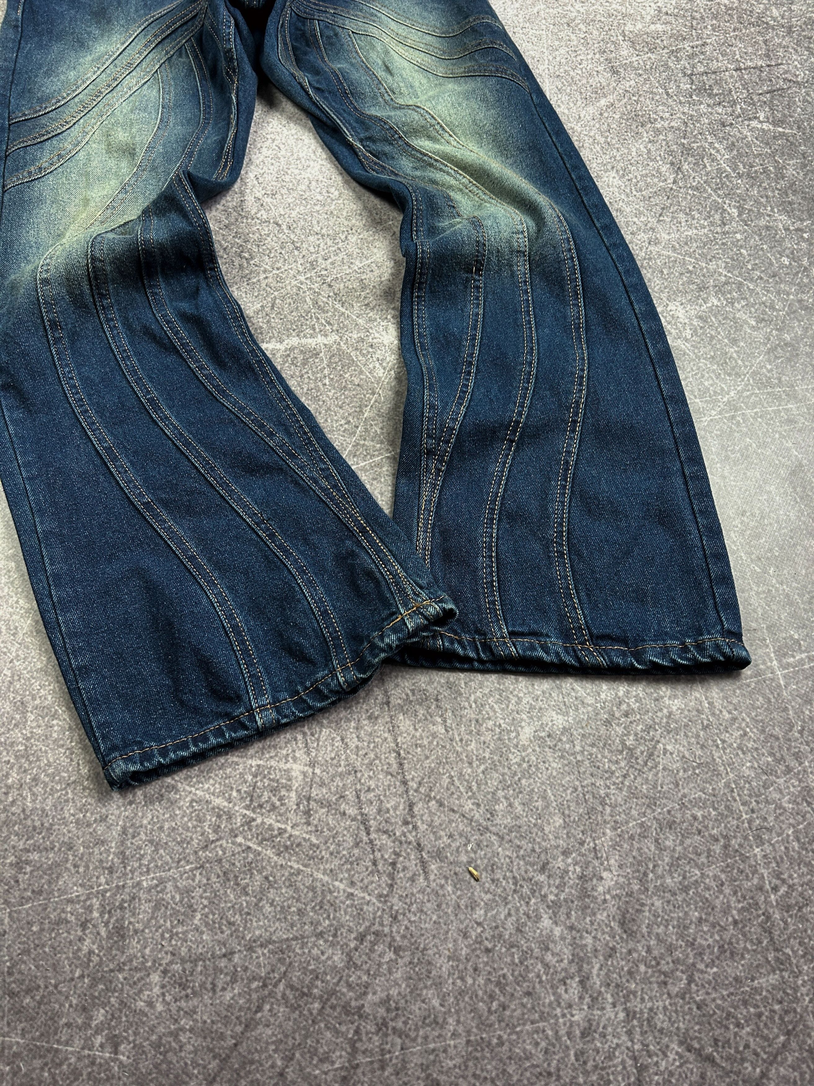 Designer Vintage Rick Owens Junya Watanabe Style Washed Jeans Size US 28 / EU 44 - 2 Thumbnail