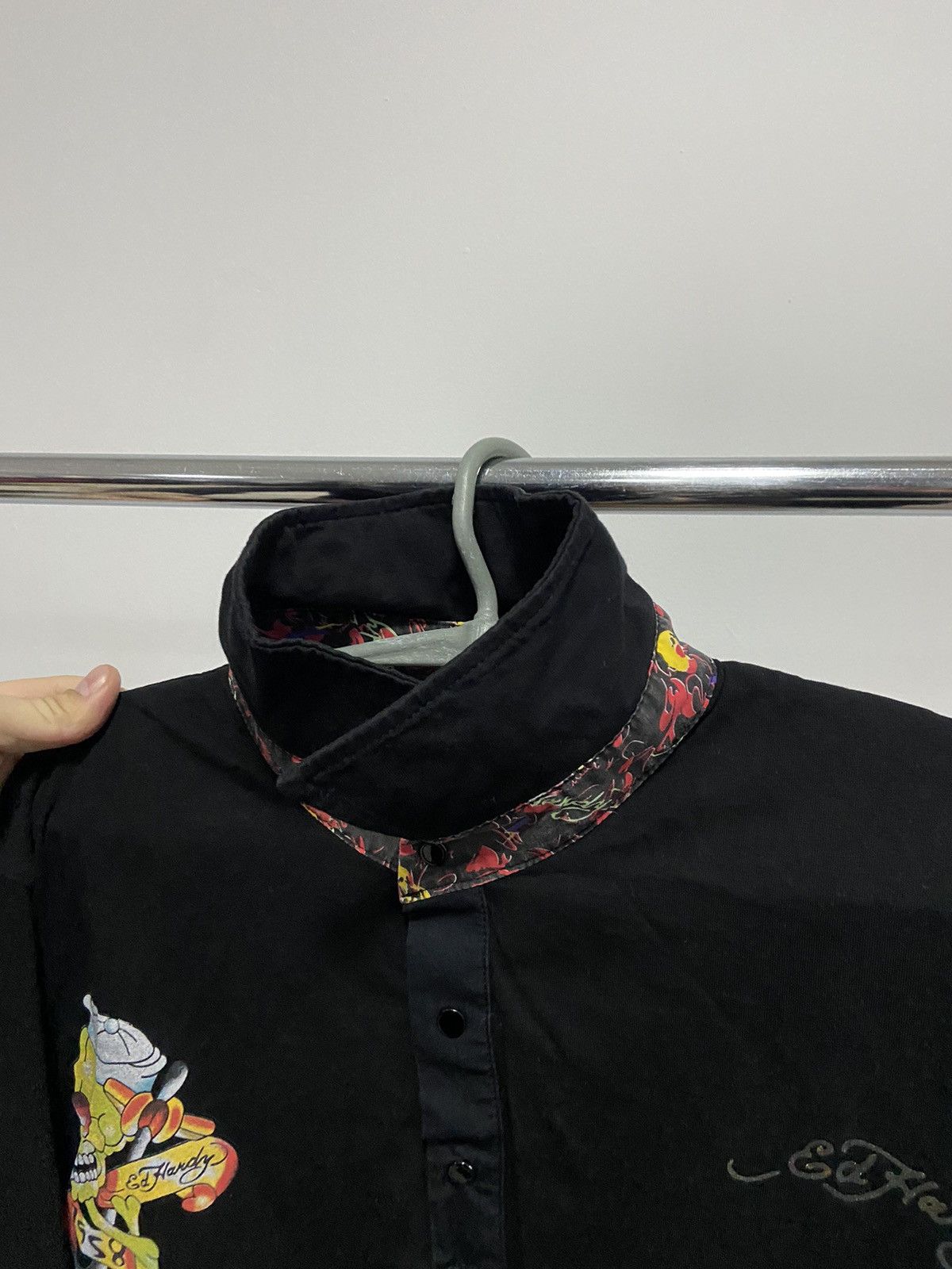 Ed Hardy × Vintage Ed hardy 1/4 longsleeve Vintage big Logo snake cobra tattoo Size US XXL / EU 58 / 5 - 5 Thumbnail