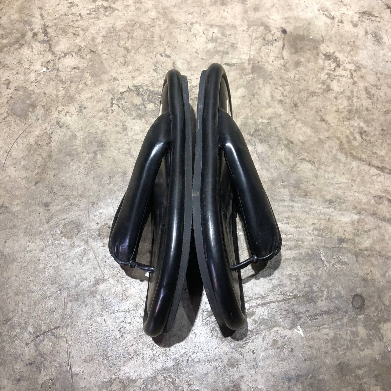 Maison Margiela Maison Margiela MM6 Black Faux Padded Leather slippers Size US 7 / EU 40 - 2 Thumbnail