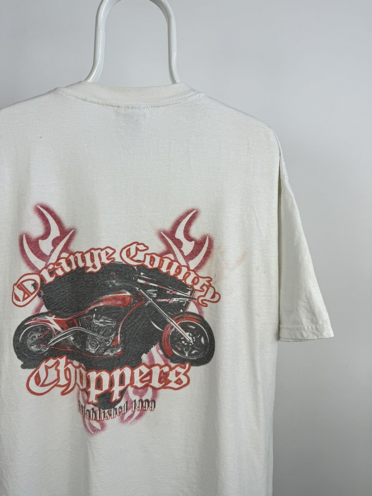 Vintage Vintage Faded Orange Country Choppers Estabilished 1999 Tee Size US XL / EU 56 / 4 - 1 Thumbnail