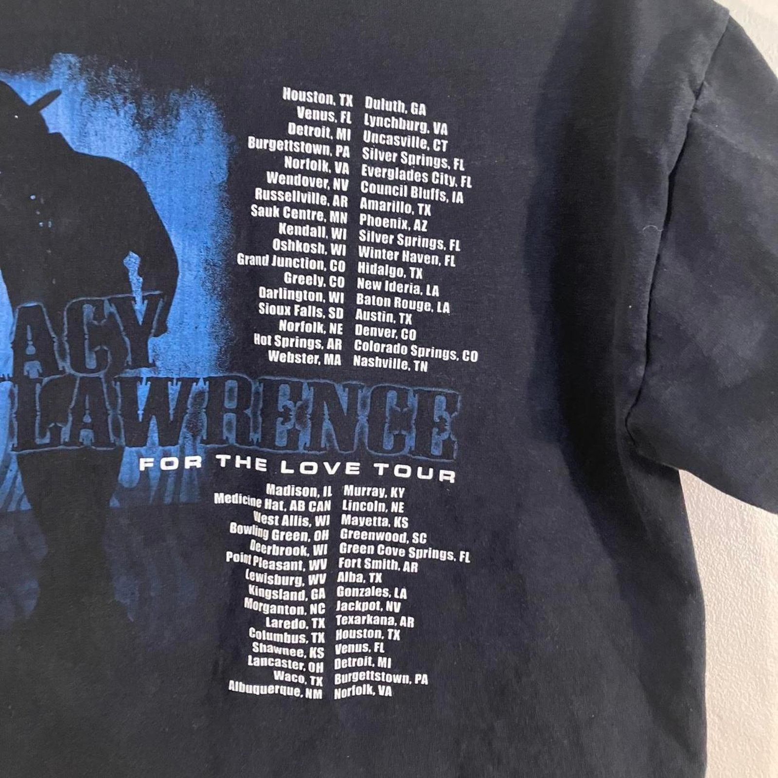 Band Tees × Jerzees Tracy Lawrence For the Love Tour Country Music Band Tee Size US L / EU 52-54 / 3 - 5 Thumbnail