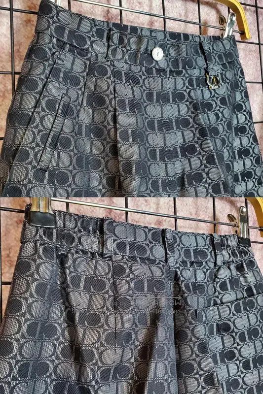 Dior Dior Black Cotton Blend Embroidered Casual Pants . Size 28" / US 6 / IT 42 - 4 Thumbnail