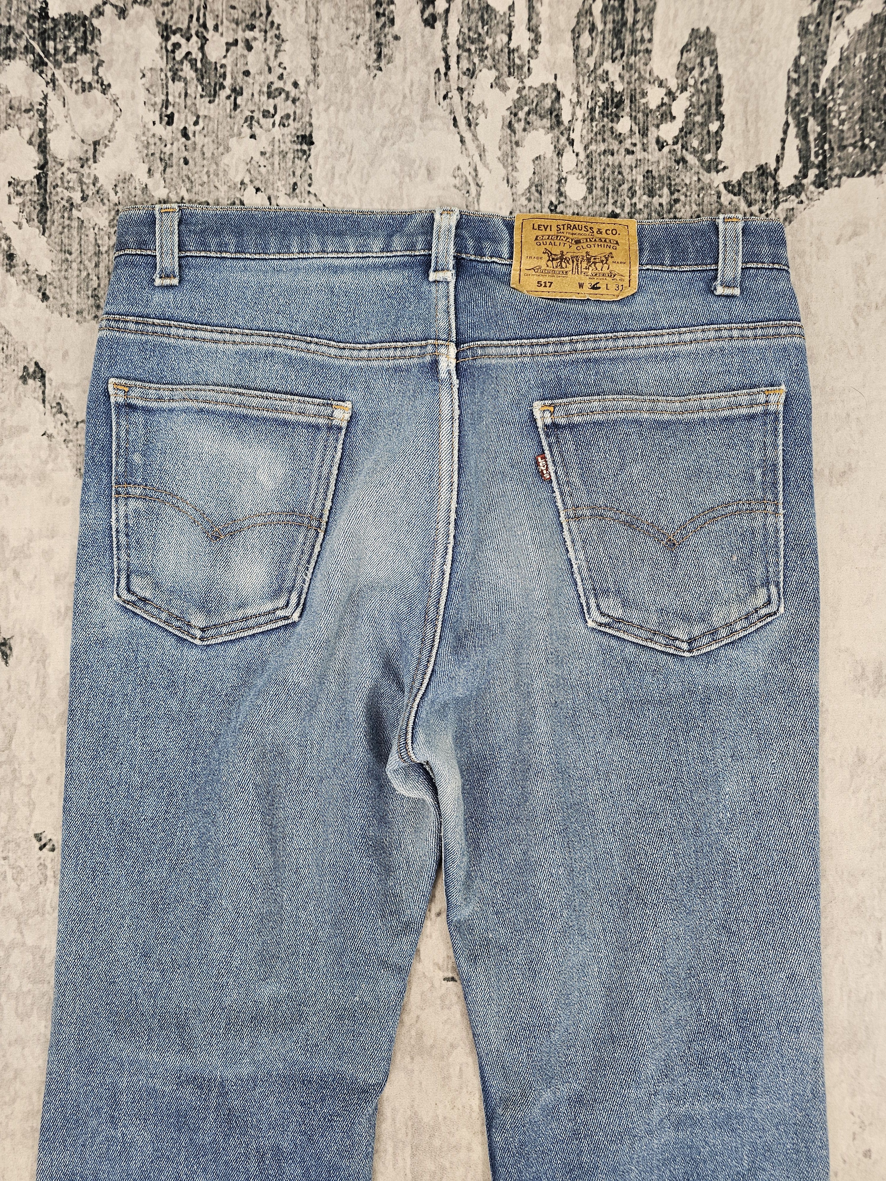 Levi's Vintage LEVIS 517 Ripped Bootcut Flare Strech Jeans L0447 Size US 34 / EU 50 - 11 Thumbnail
