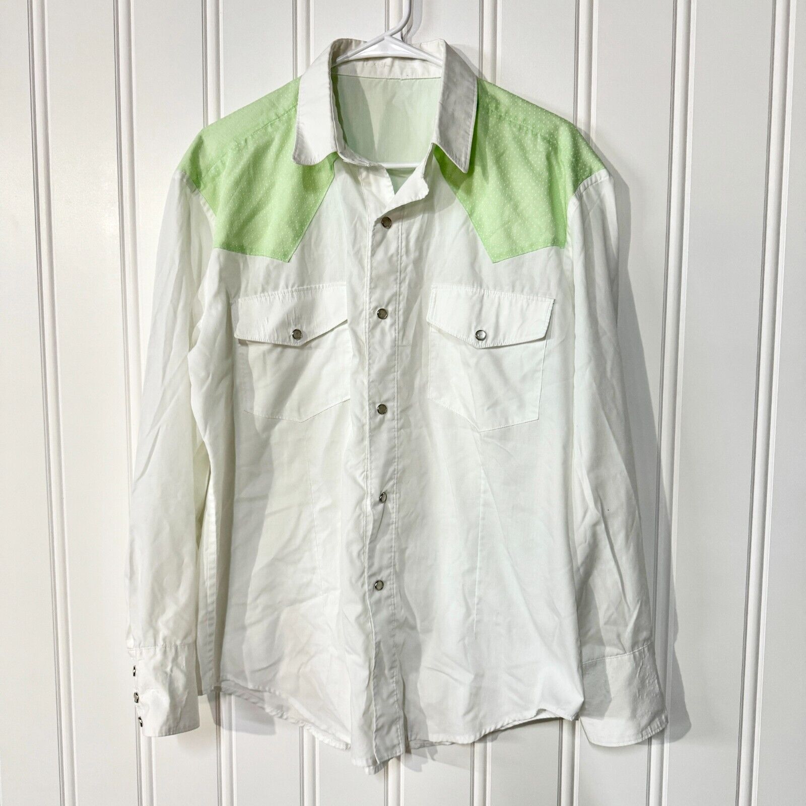 Vintage Vintage Western Pearl Button Retro Button Up Size Large Size L / US 10 / IT 46 - 1 Thumbnail