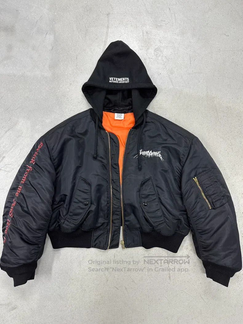 Vetements Vetements Five-Star Bomber Hooded Cotton Jacket Size US S / EU 44-46 / 1 - 1 Thumbnail