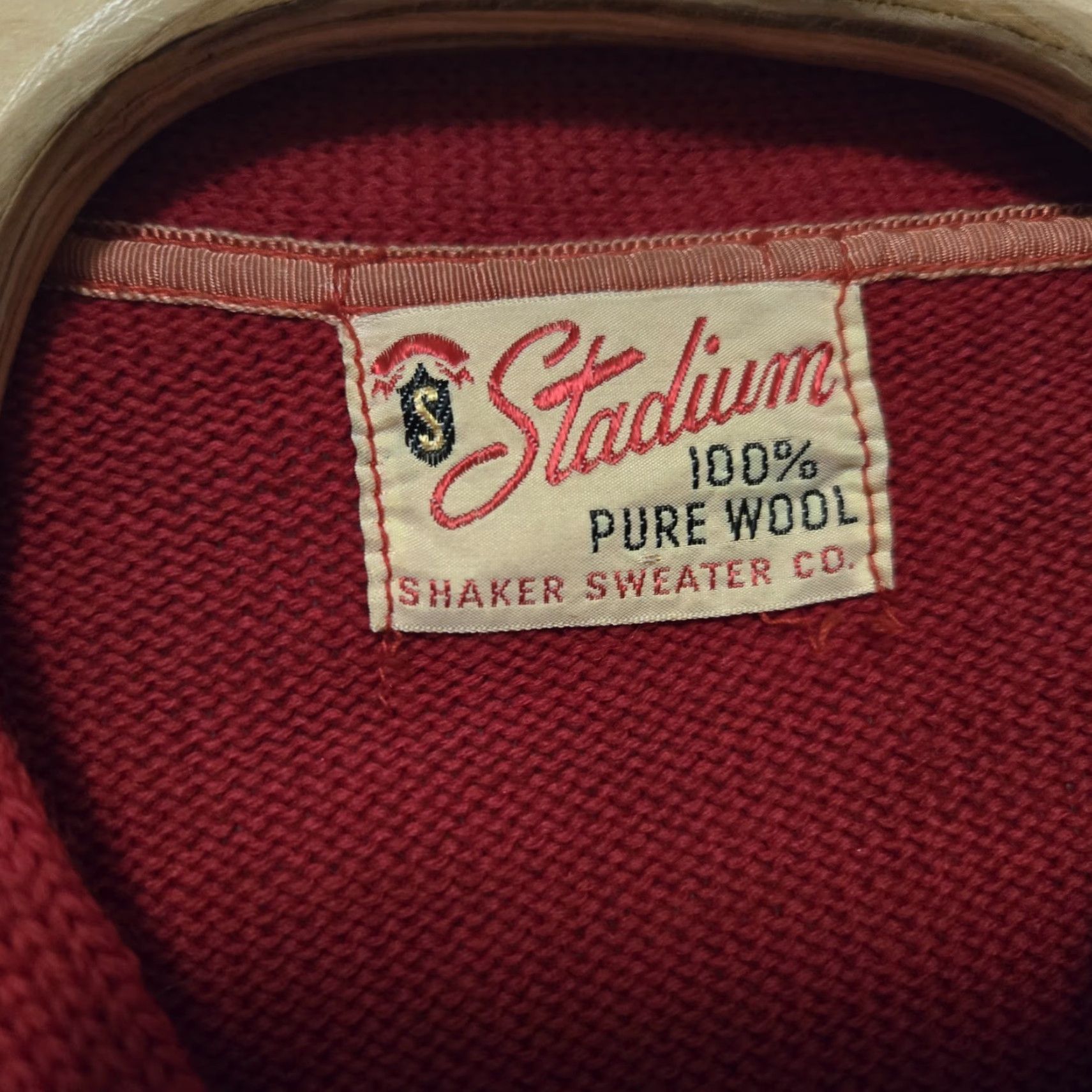 Vintage VINTAGE 1966 Varsity Letterman Sweater Wool Cardigan Red L Long Stadium 100% Wool Men’s Mens Size US L / EU 52-54 / 3 - 6 Thumbnail