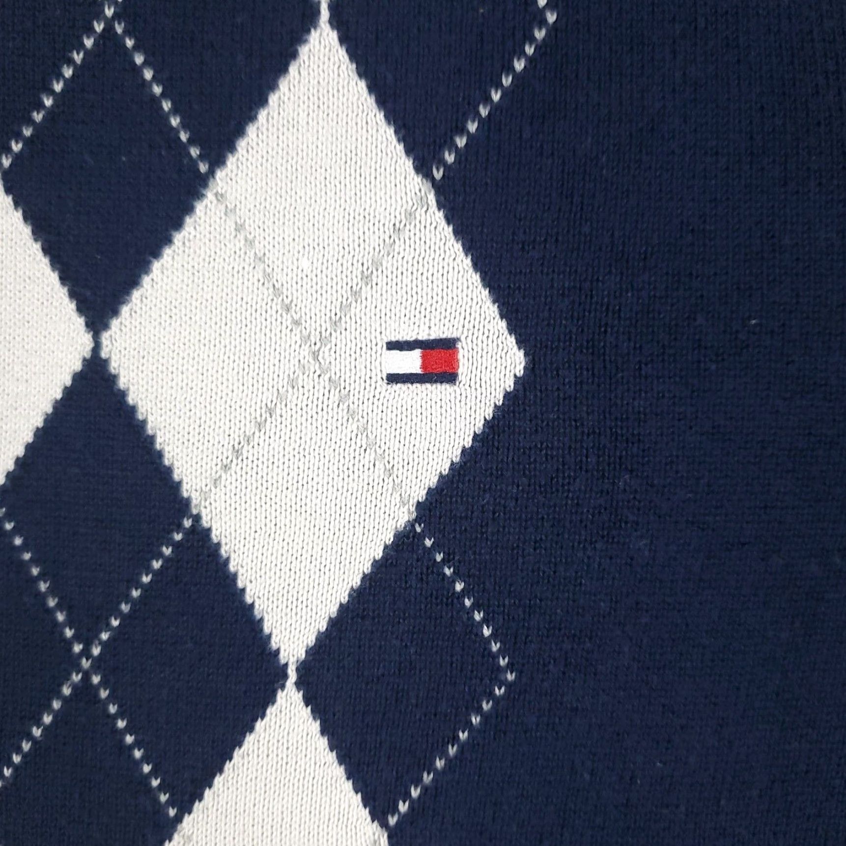 Tommy Hilfiger Tommy Hilfiger Sweater Mens Medium Blue Argyle Pullover Knit Casual Size US M / EU 48-50 / 2 - 2 Thumbnail