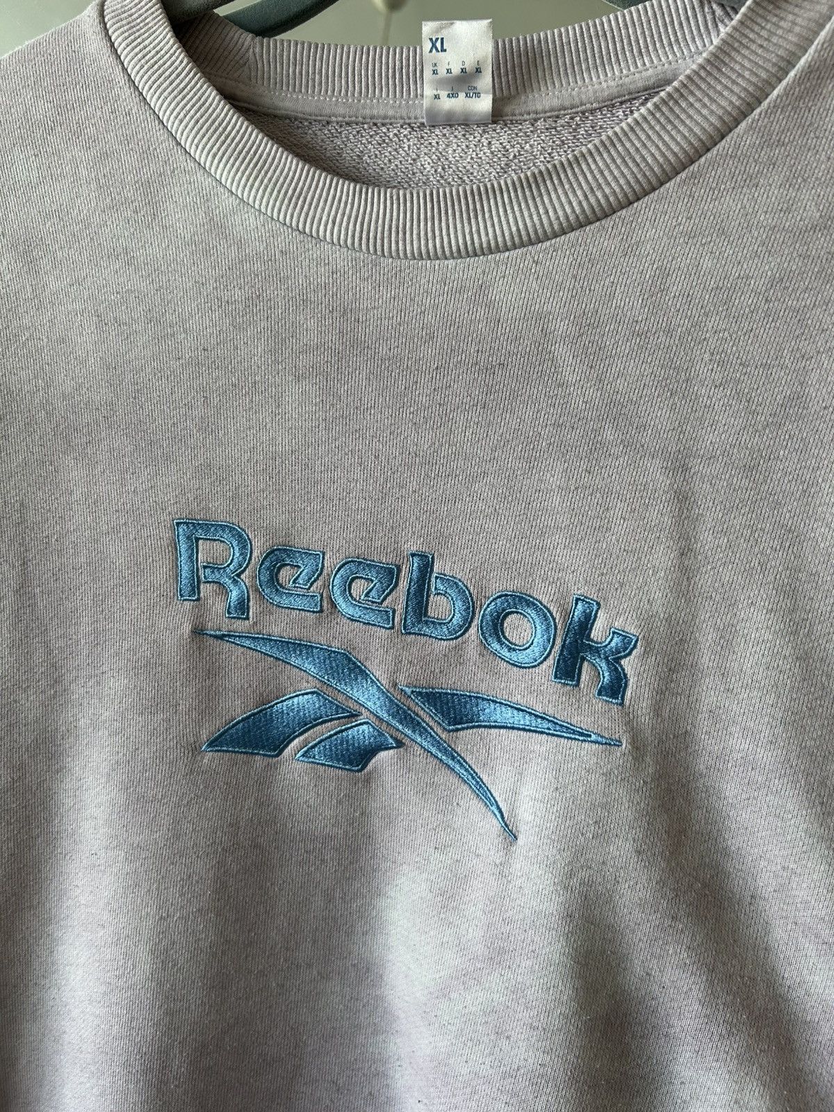 Reebok × Vintage Sweatshirt reebok vintage big logo handmade Size US XL / EU 56 / 4 - 4 Thumbnail