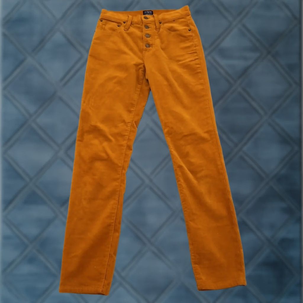 J.Crew J.Crew Pants Womens Skinny Corduroy High Rise Gold 24x28 Chino 24 Regular Women Boys Womens Size 42" / US 20 - 1 Thumbnail
