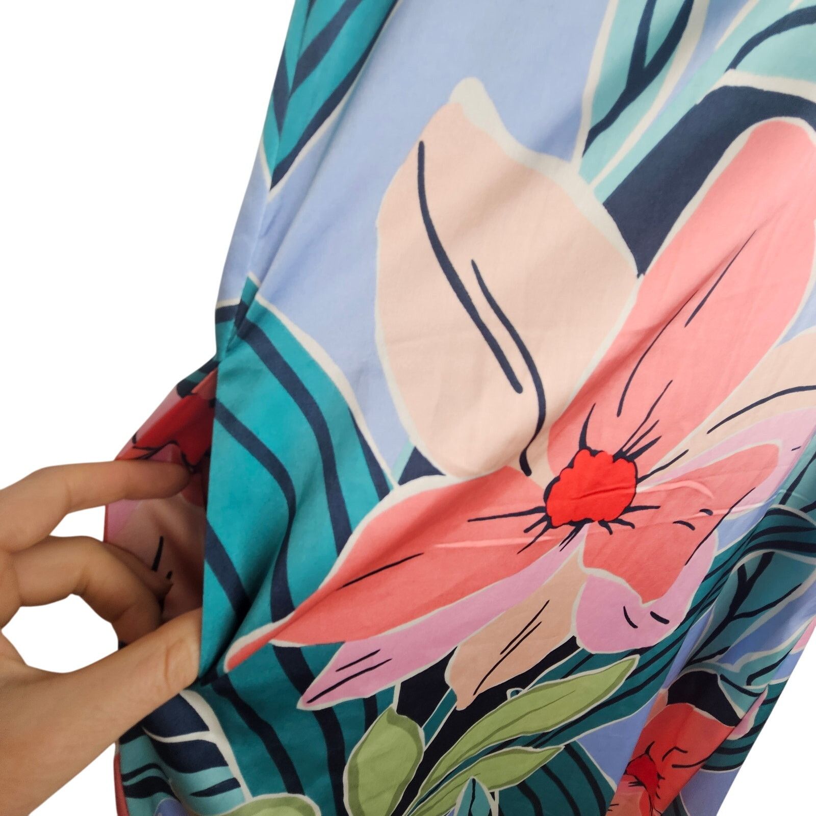 Nicole Miller Nicole Miller Womens Floral Maxi Dress Resort Travel Pastel Size S / US 4 / IT 40 - 5 Thumbnail