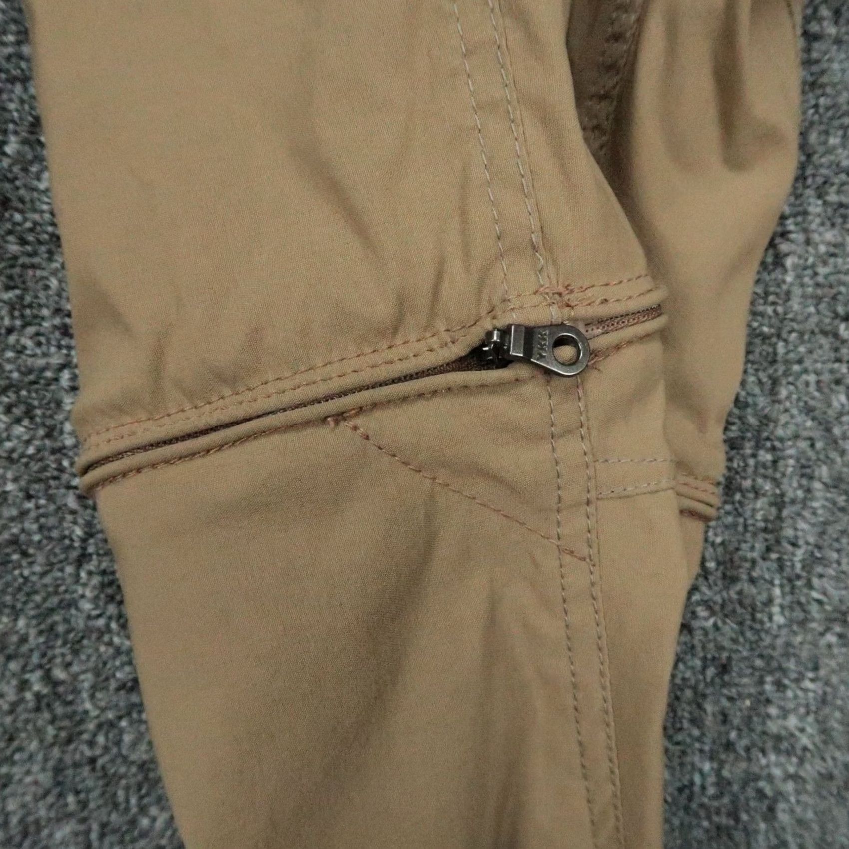 Vintage Kuhl Pants Mens Convertible Cargo Hiking Brown Stretch Zip Off 38x34 Size US 38 / EU 54 - 4 Thumbnail