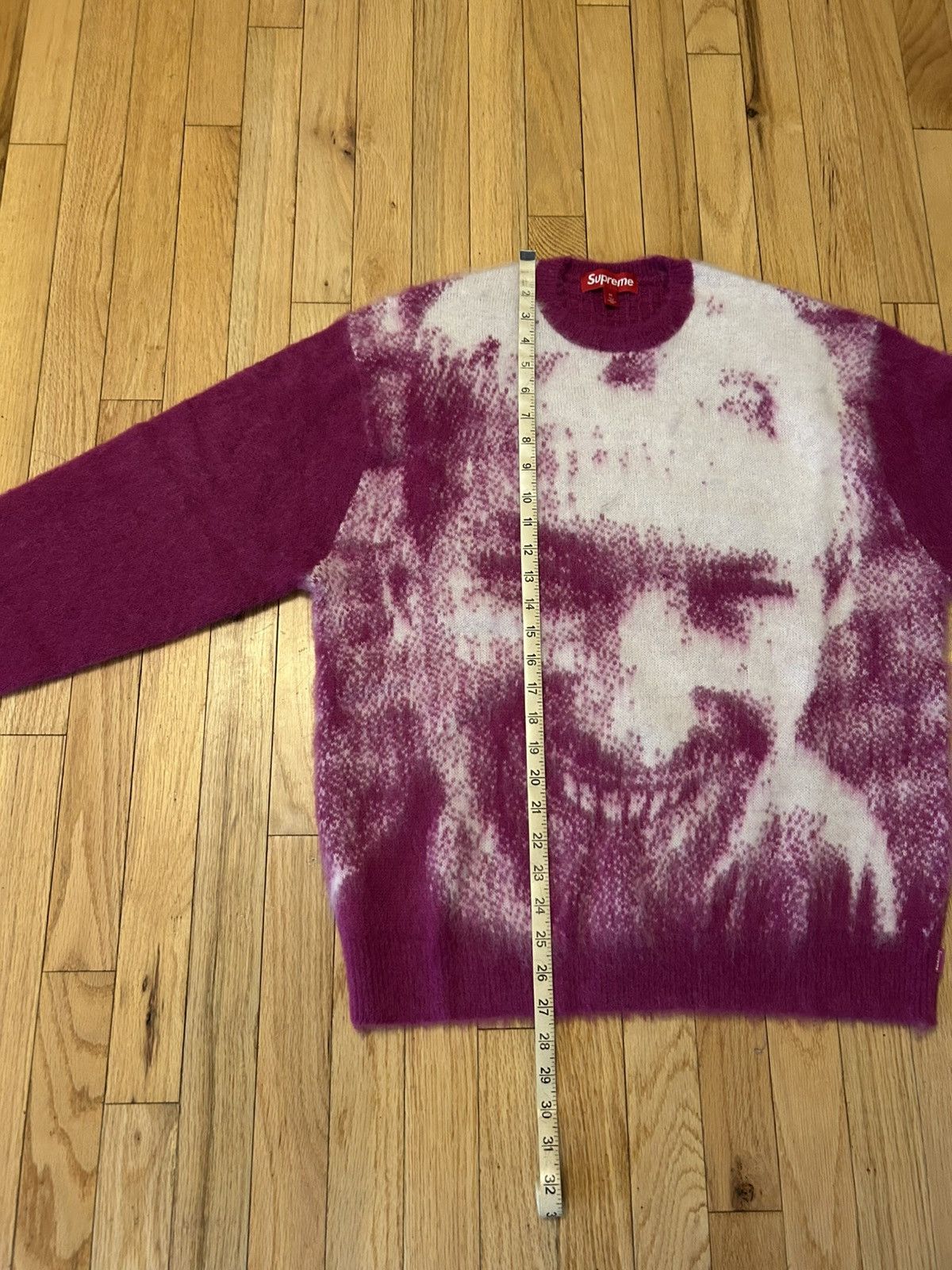Band Tees × Supreme Supreme Aphex Twin Mohair Sweater Fuchsia Size US M / EU 48-50 / 2 - 7 Thumbnail