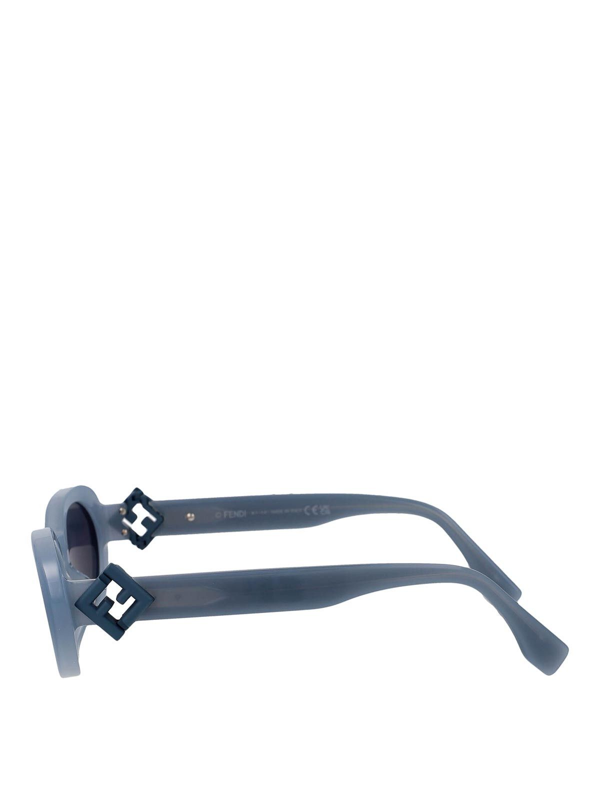 Fendi o1s1wg110526 Size: OS / FF Diamonds Sunglasses in Light Blue Size ONE SIZE - 3 Thumbnail