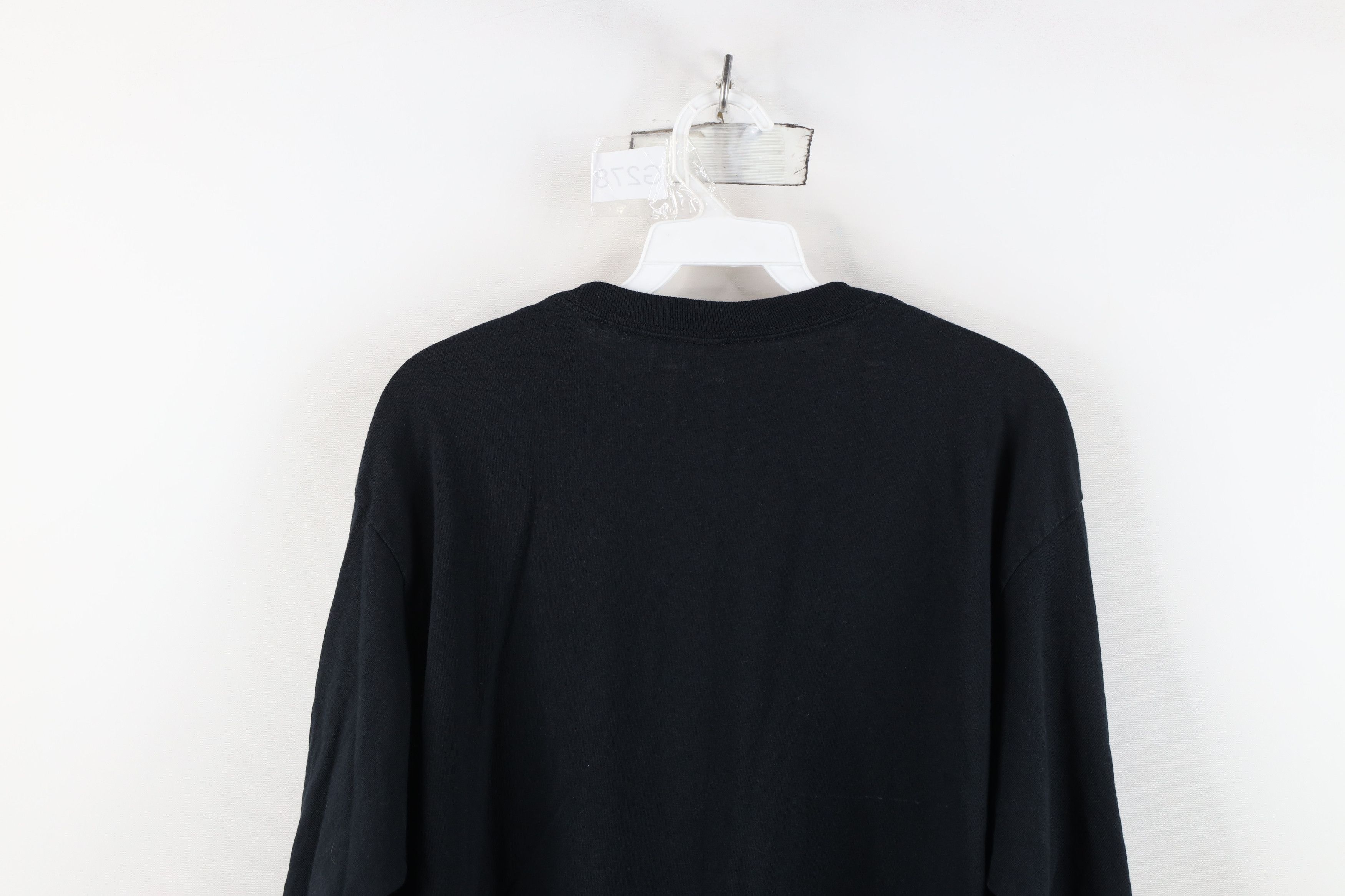 Vintage Vintage 90s Y2K Streetwear Blank Long Sleeve T-Shirt Black Size US L / EU 52-54 / 3 - 13 Thumbnail