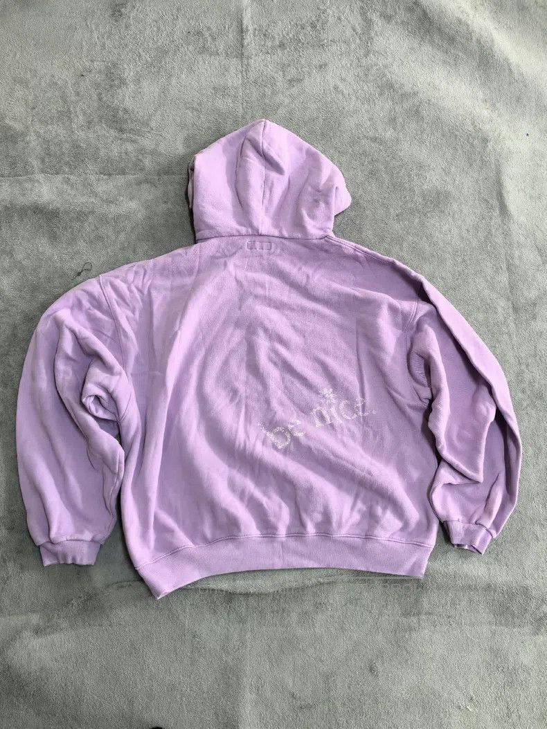 ERL ERL Purple Hooded Sweatshirt Size L / US 10 / IT 46 - 2 Thumbnail