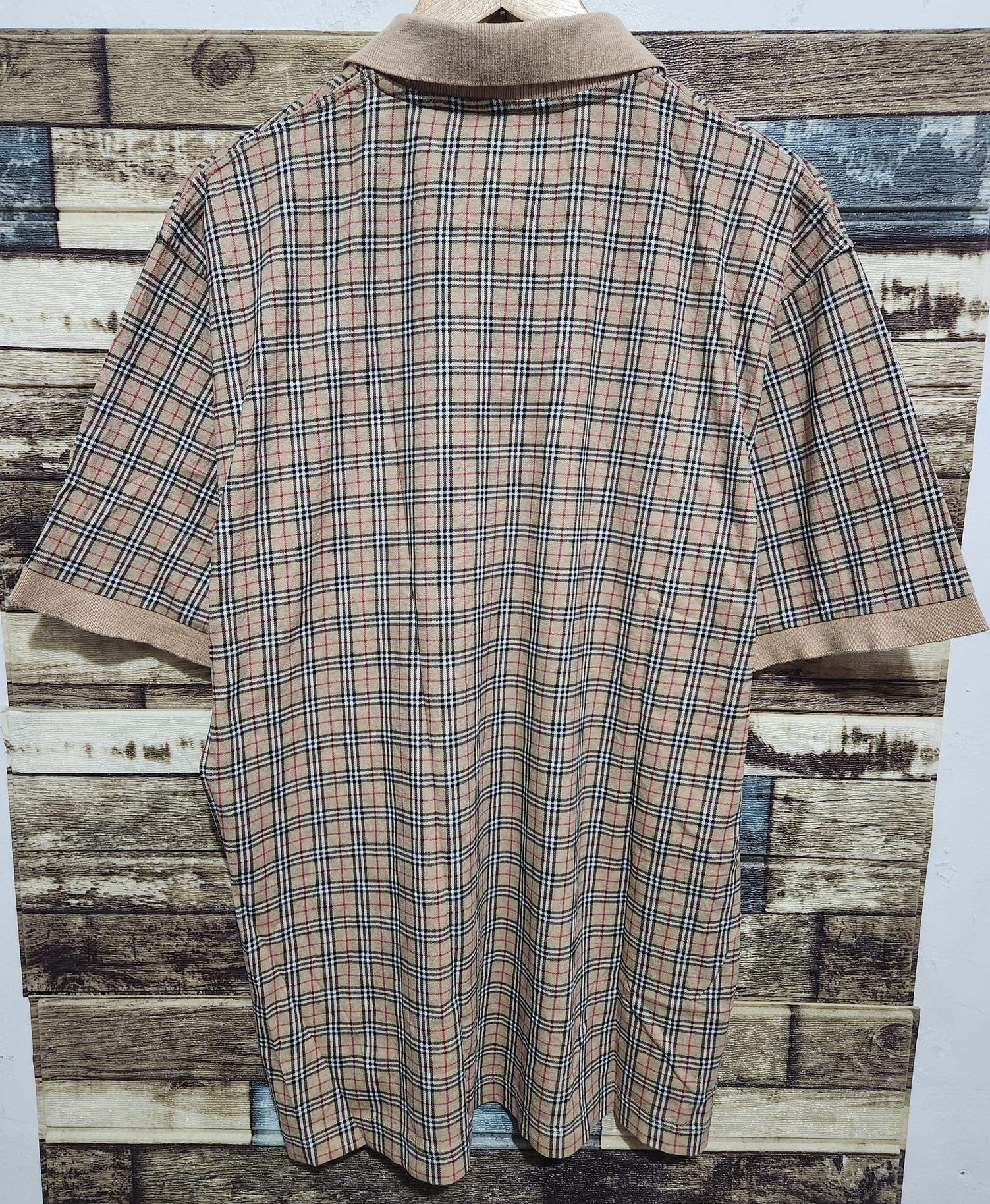Burberry × Vintage Vintage Burberrys Polo Shirt Checkered Size US M / EU 48-50 / 2 - 2 Thumbnail